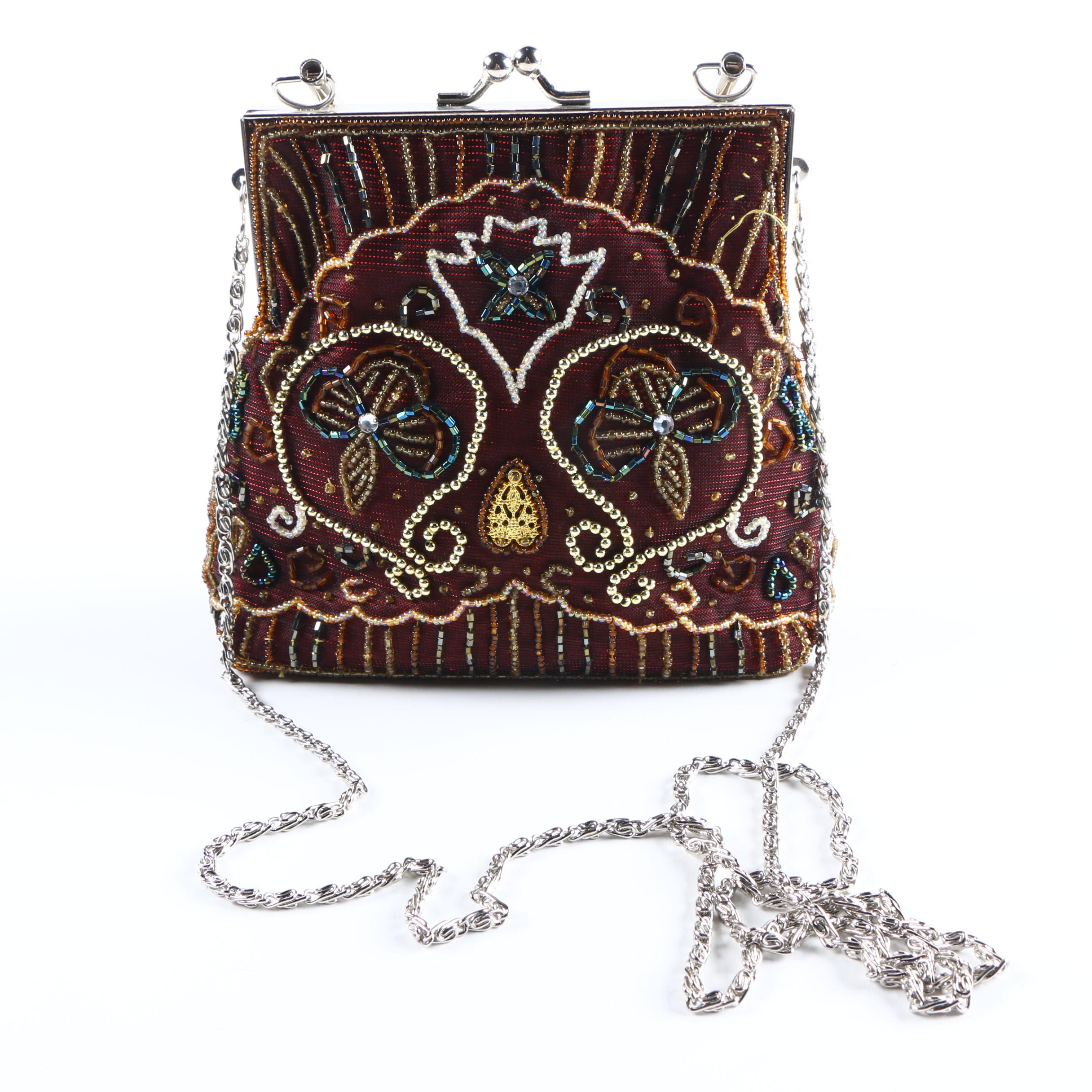 PRIORITY-Beaded Frame Purse