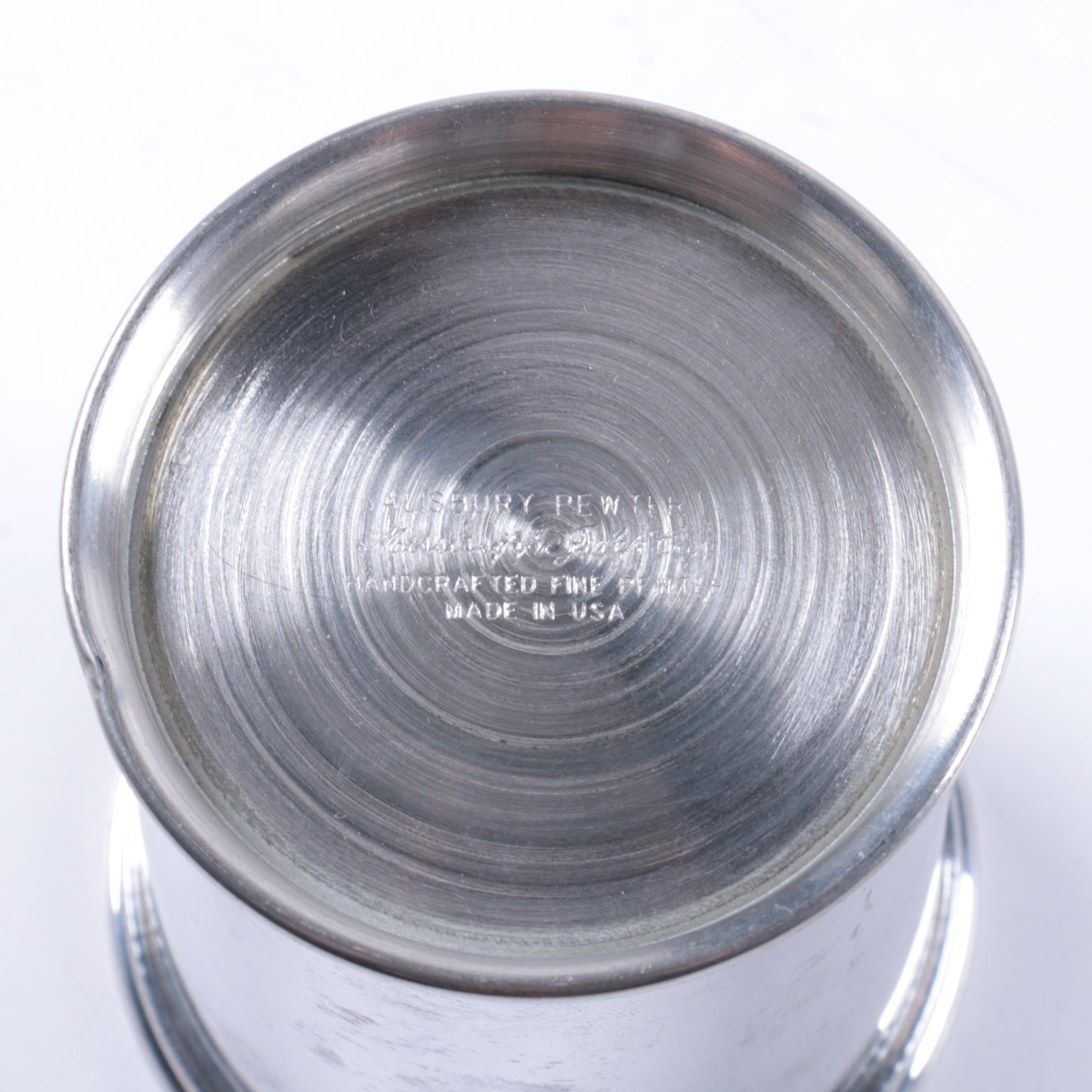Salisbury and Smyth Pewter Cups