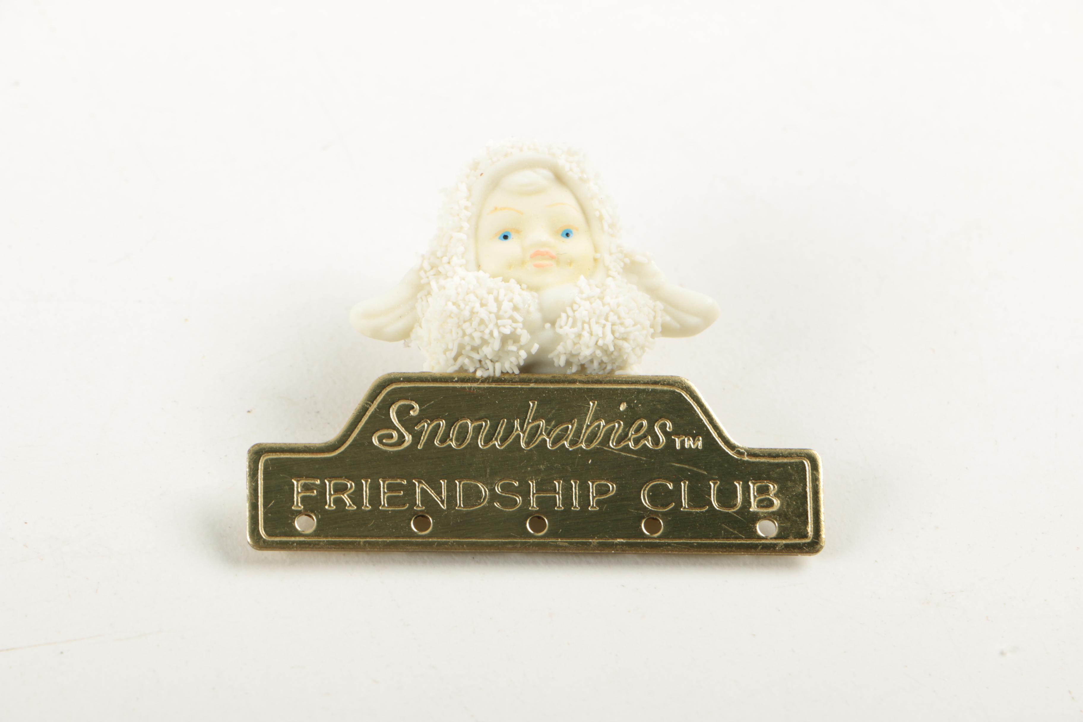Snowbabies Porcelain Ornaments and Figurines Including "Barbie"