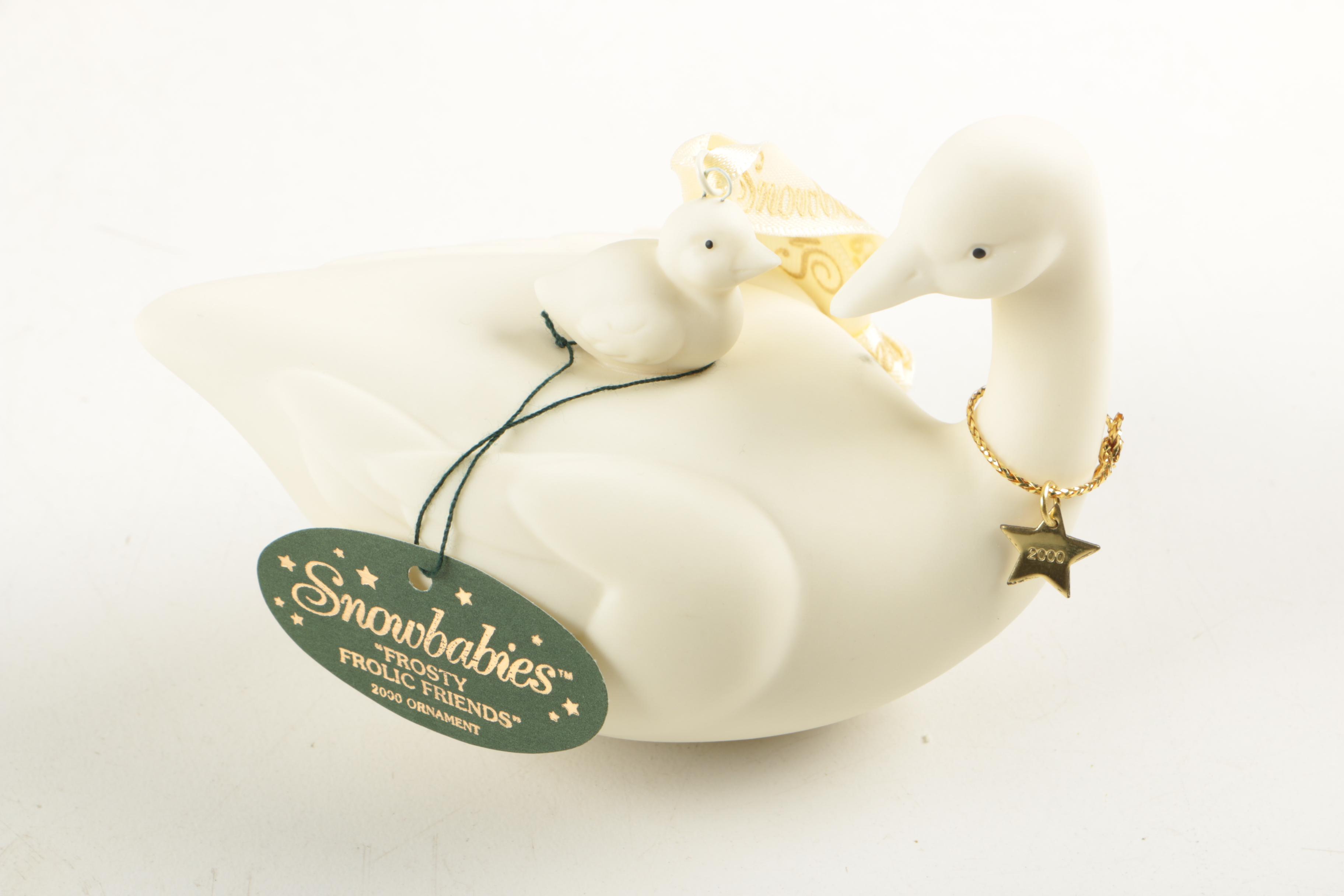 Snowbabies Porcelain Ornaments and Figurines Including "Barbie"