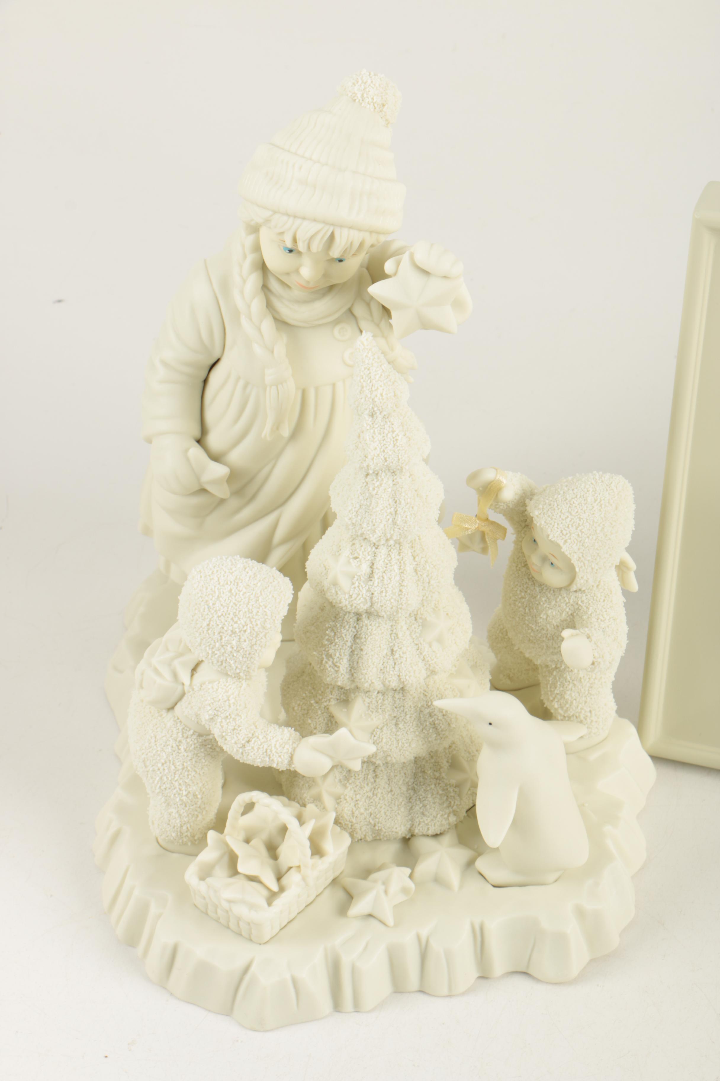 Snowbabies Porcelain Ornaments and Figurines Including "Barbie"