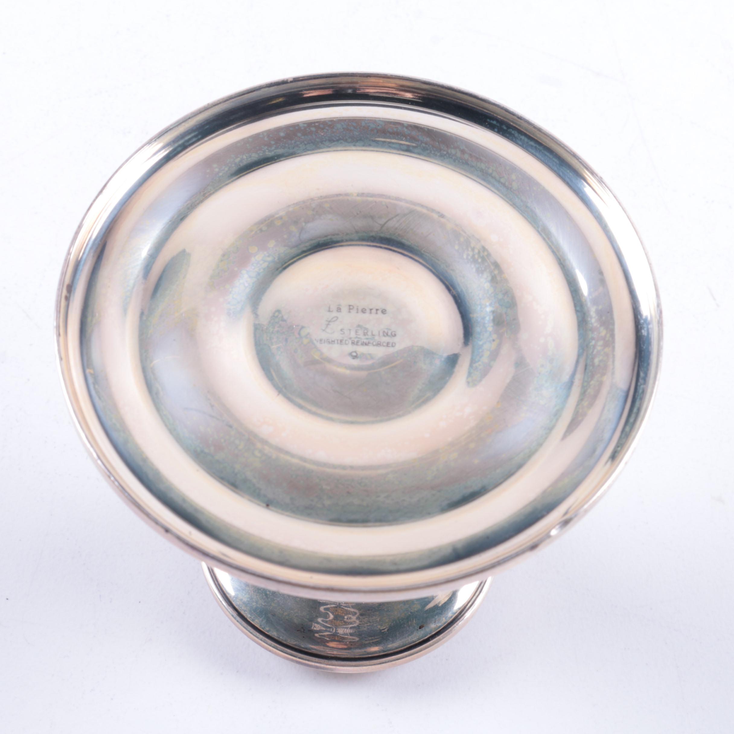 La Pierre Mfg. Co. Weighted Sterling Silver Candlestick Holders