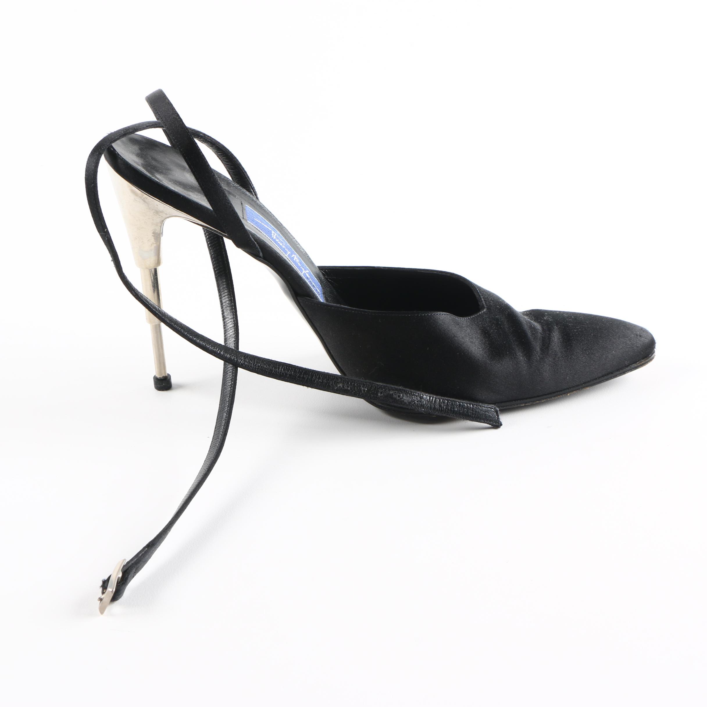 Vintage Thierry Mugler of Paris Ankle Strap Heels