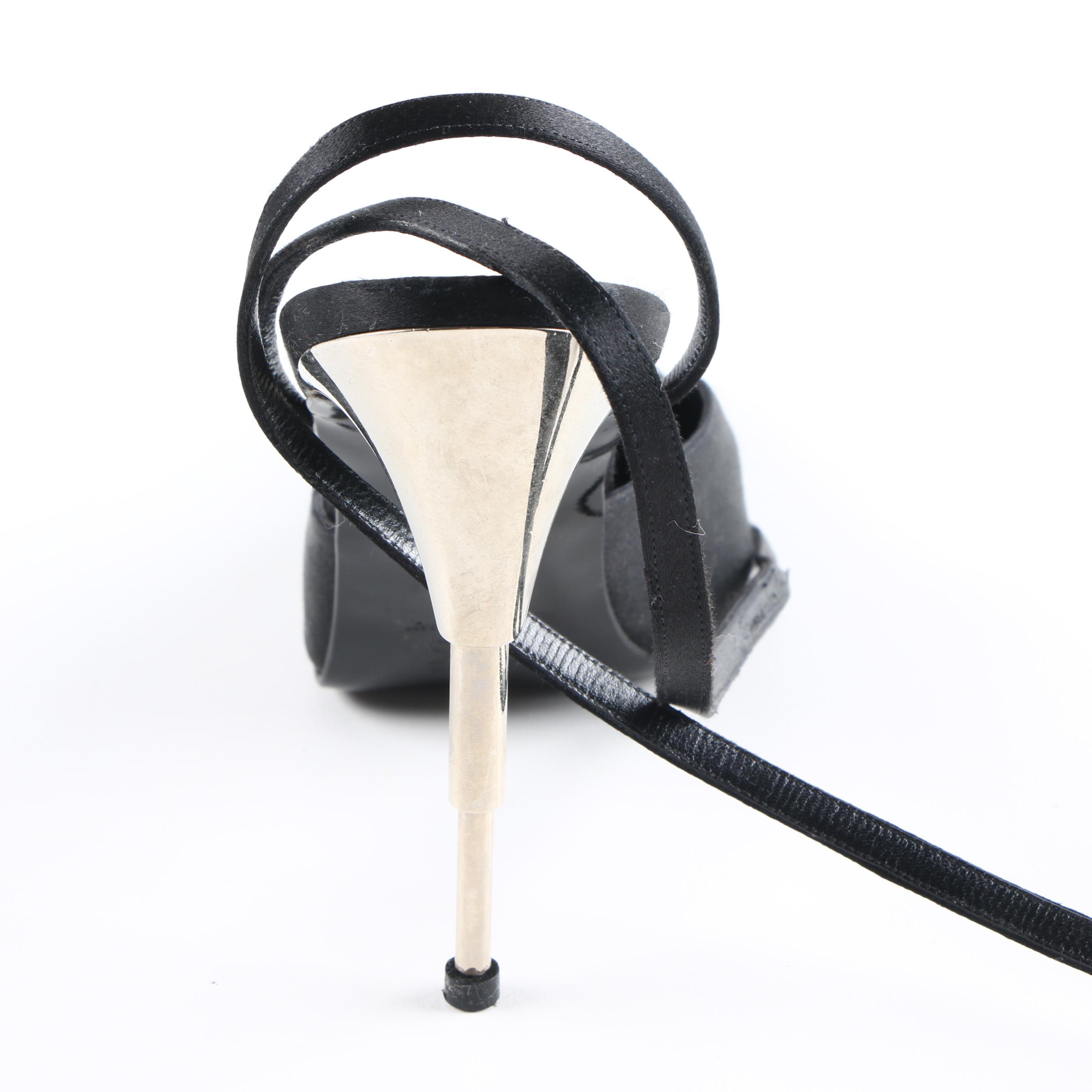 Vintage Thierry Mugler of Paris Ankle Strap Heels