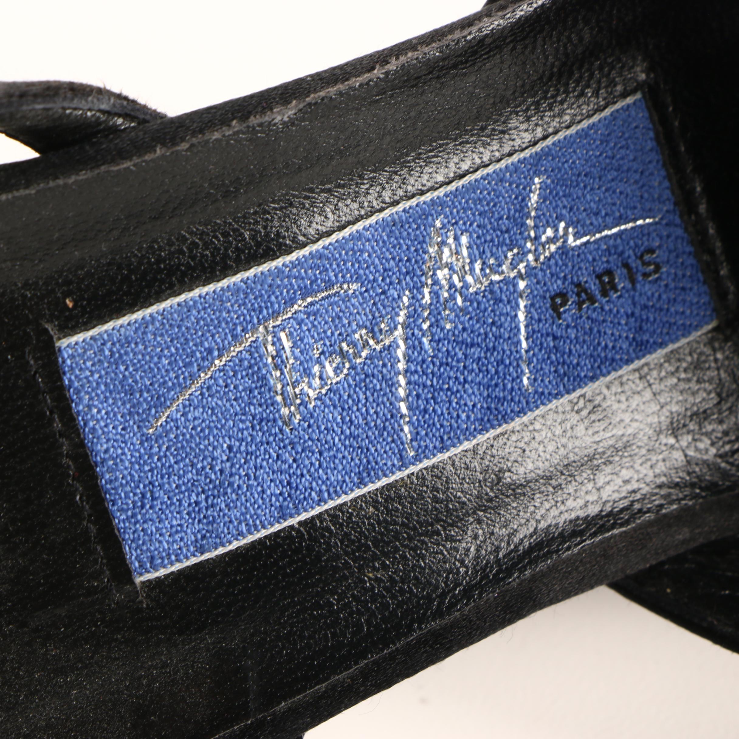 Vintage Thierry Mugler of Paris Ankle Strap Heels