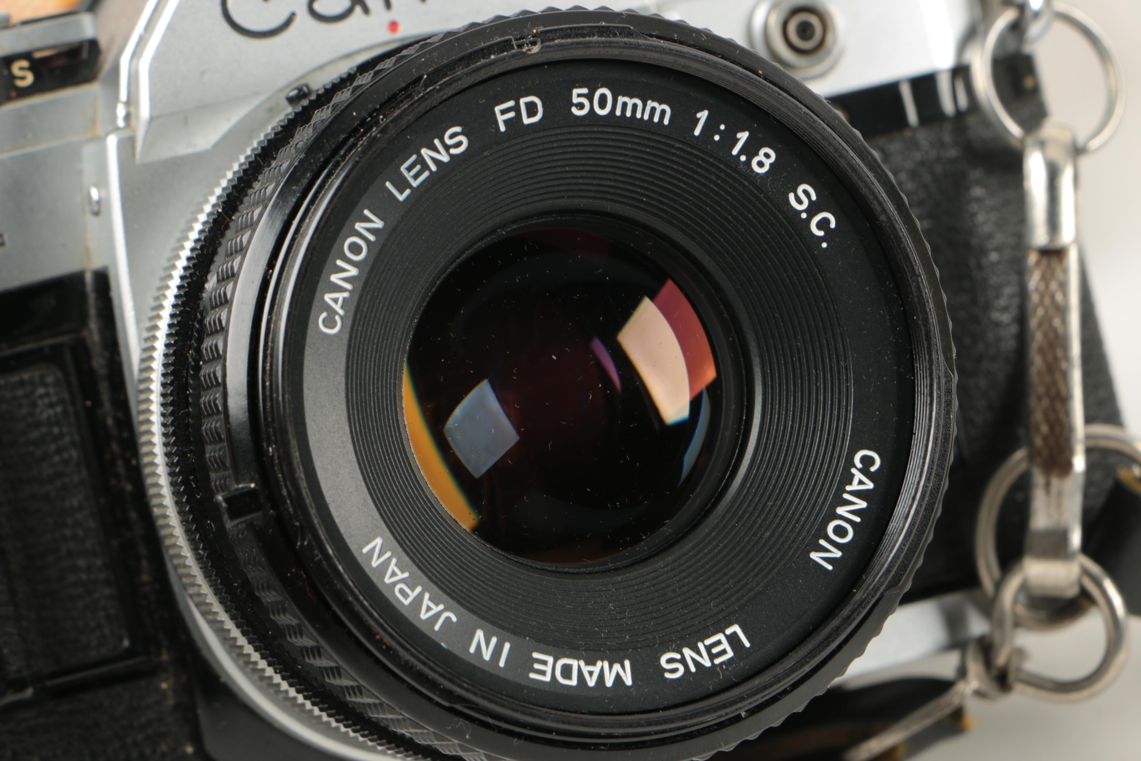 Canon AE 1 35mm Camera and Accessories