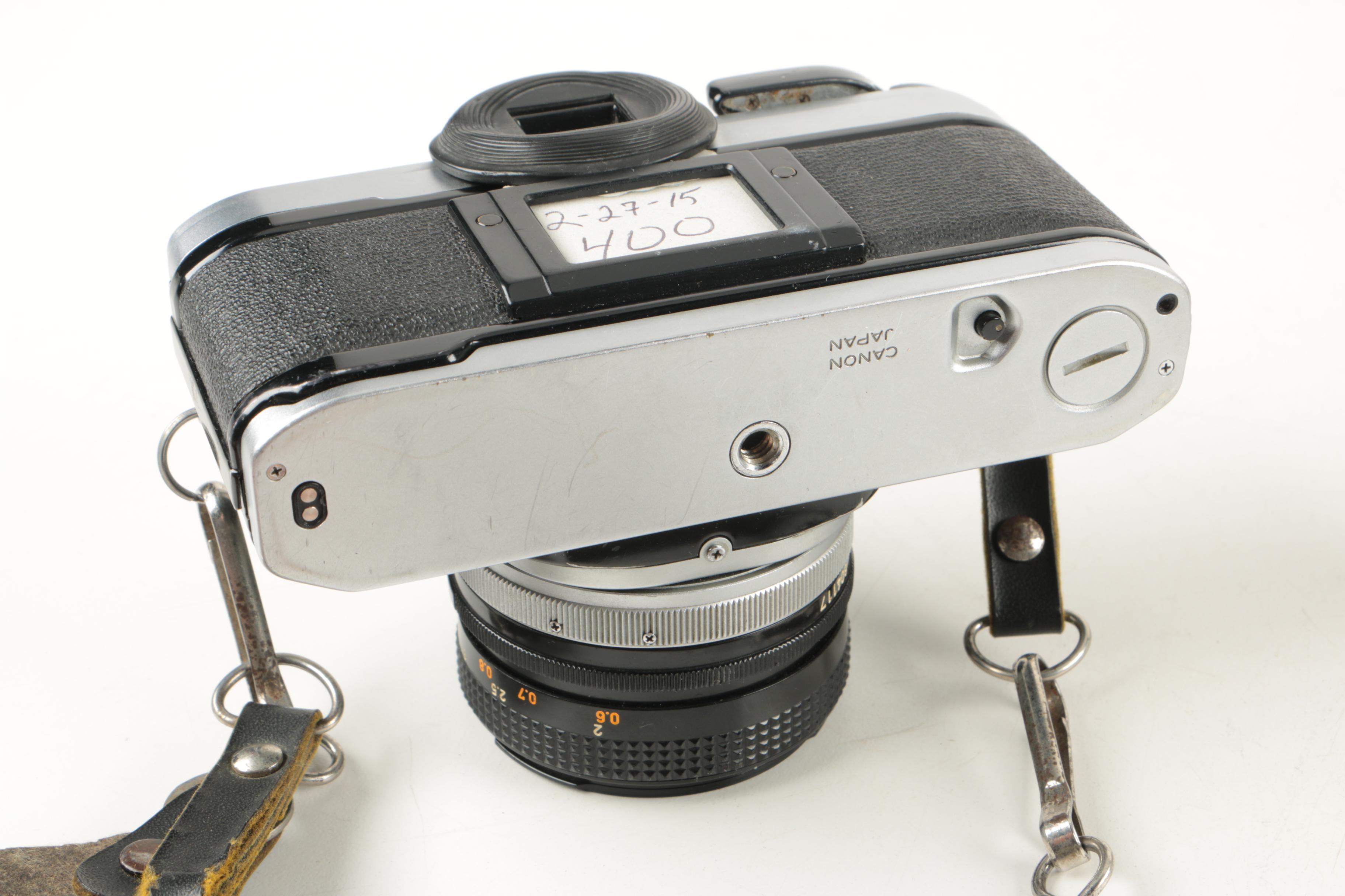 Canon AE 1 35mm Camera and Accessories