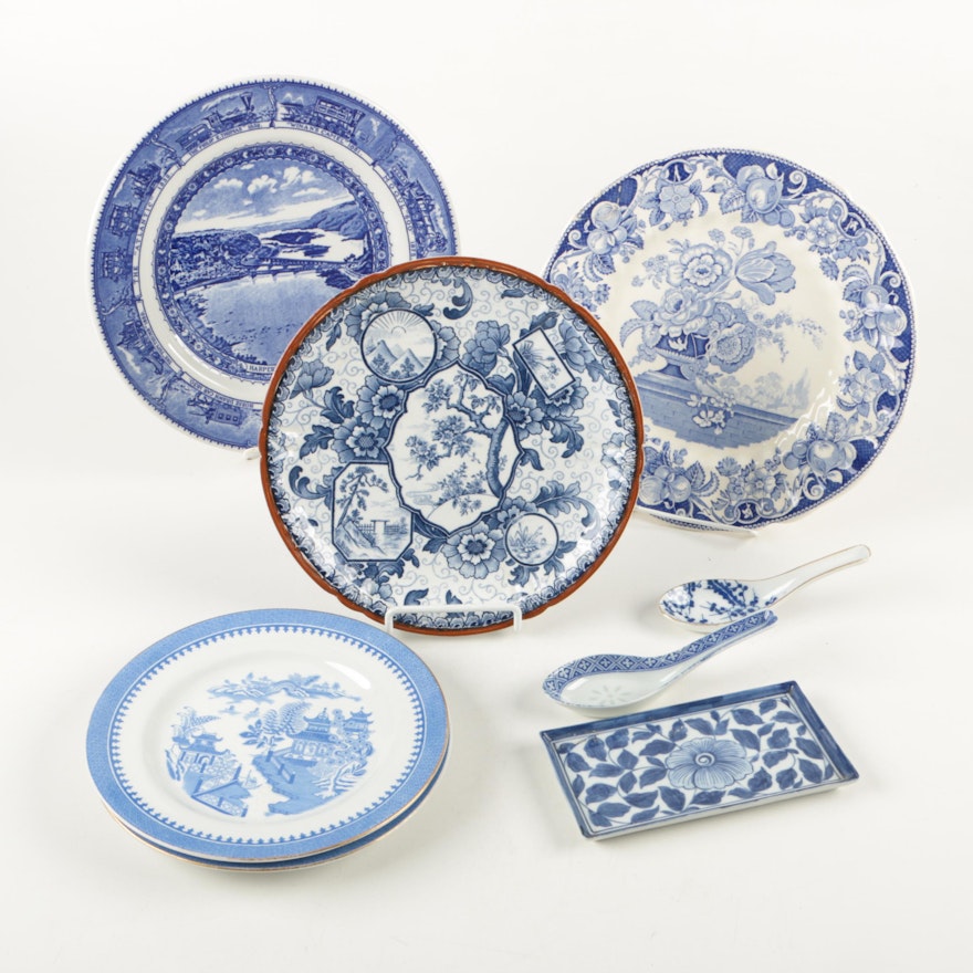 Blue and White Porcelain Tableware