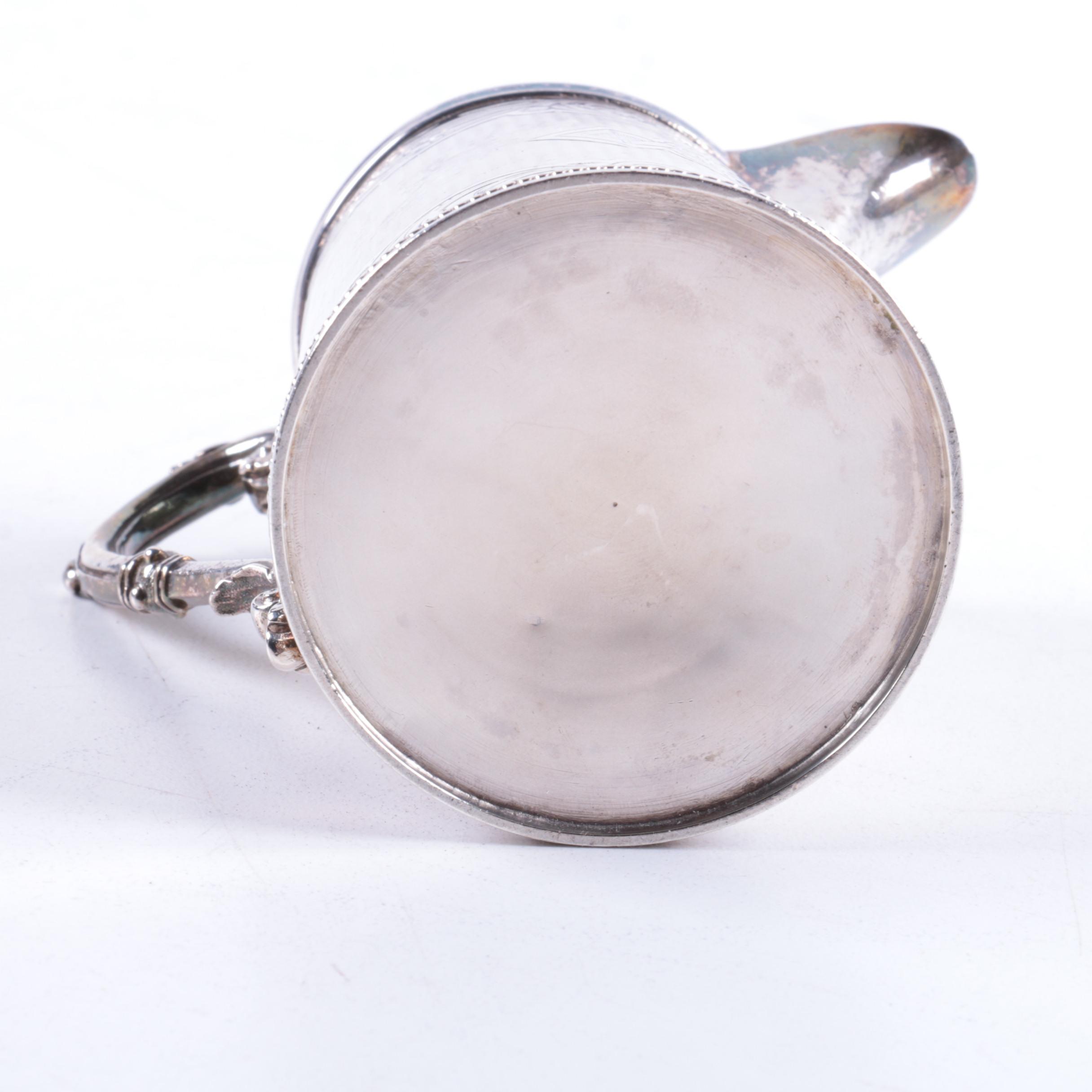 Gorham Silver Plate Salt and Pepper Set with Victorian Sterling Creamer