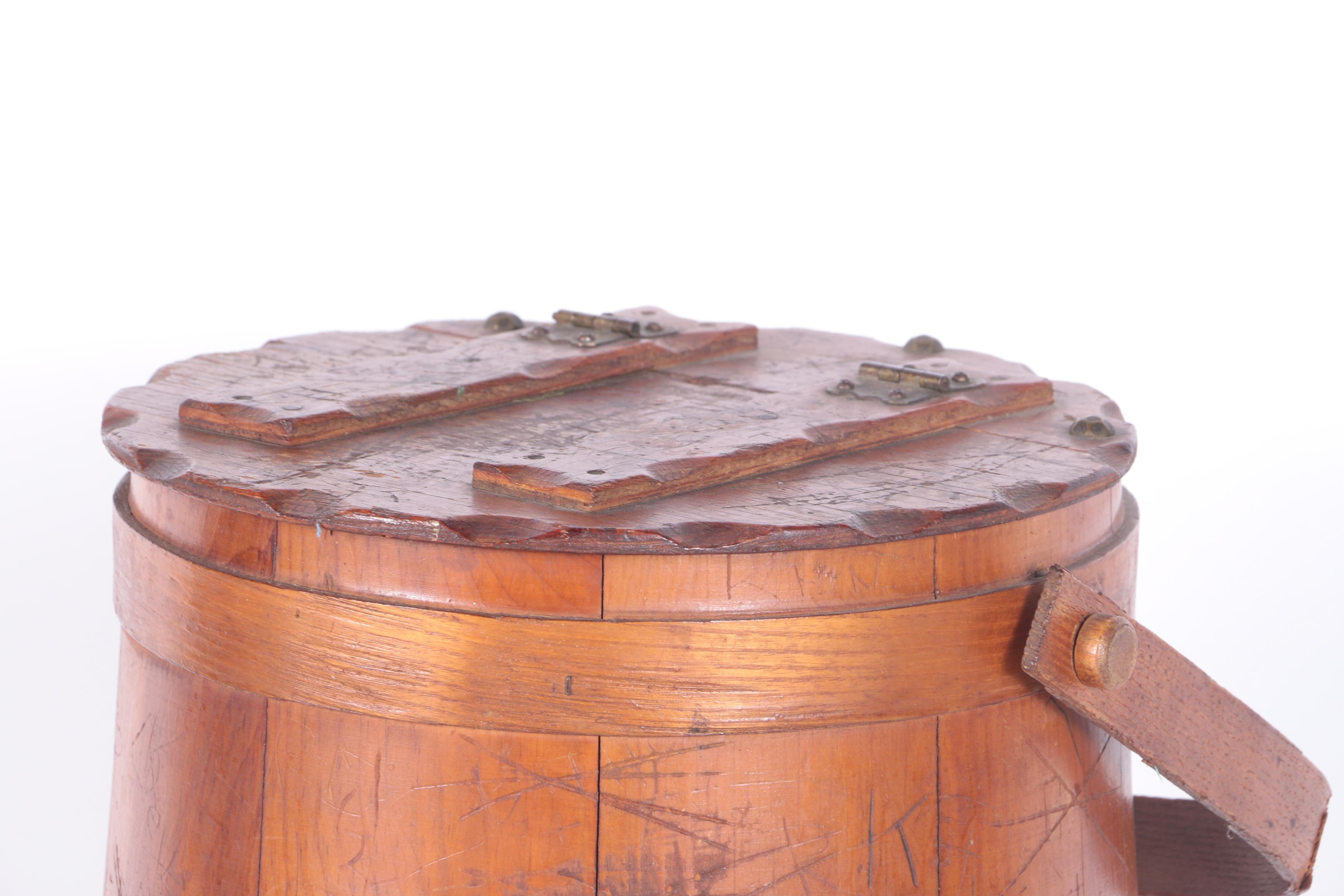 Vintage Bucket Style Sewing Stand