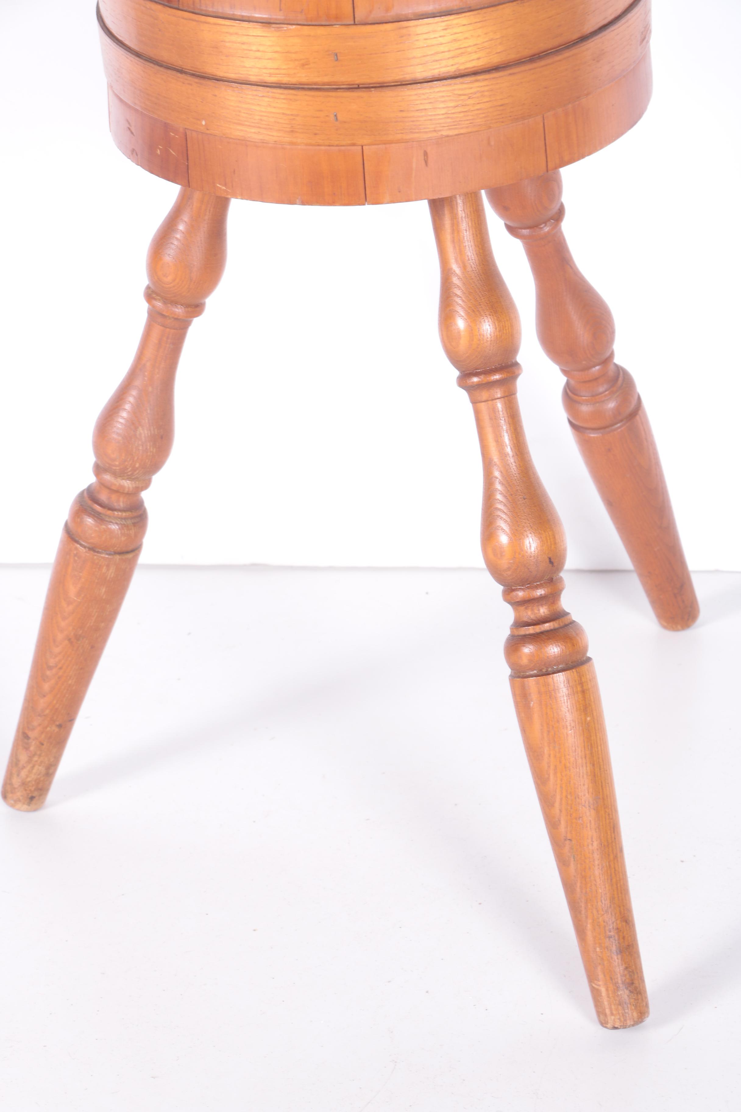 Vintage Bucket Style Sewing Stand