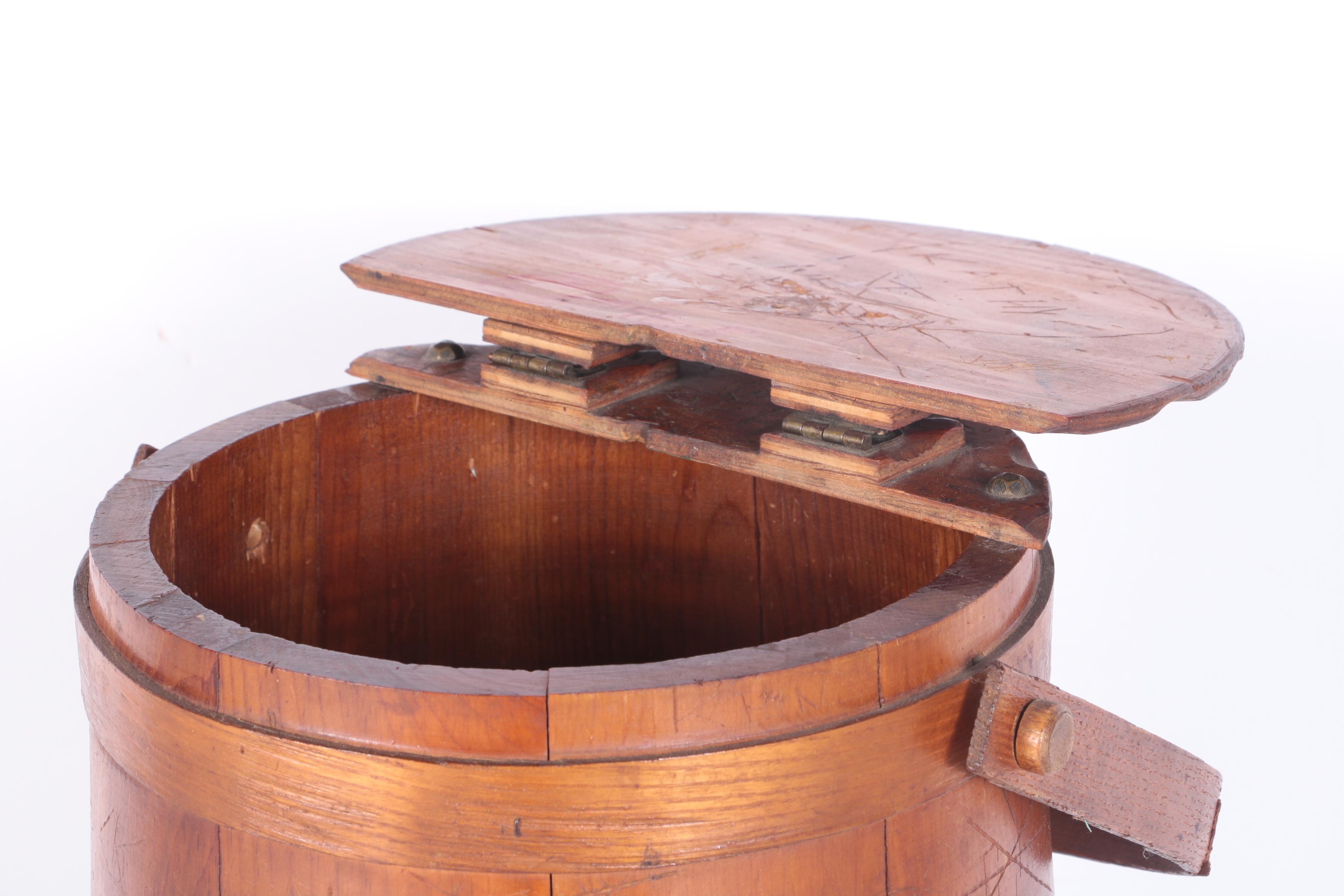 Vintage Bucket Style Sewing Stand