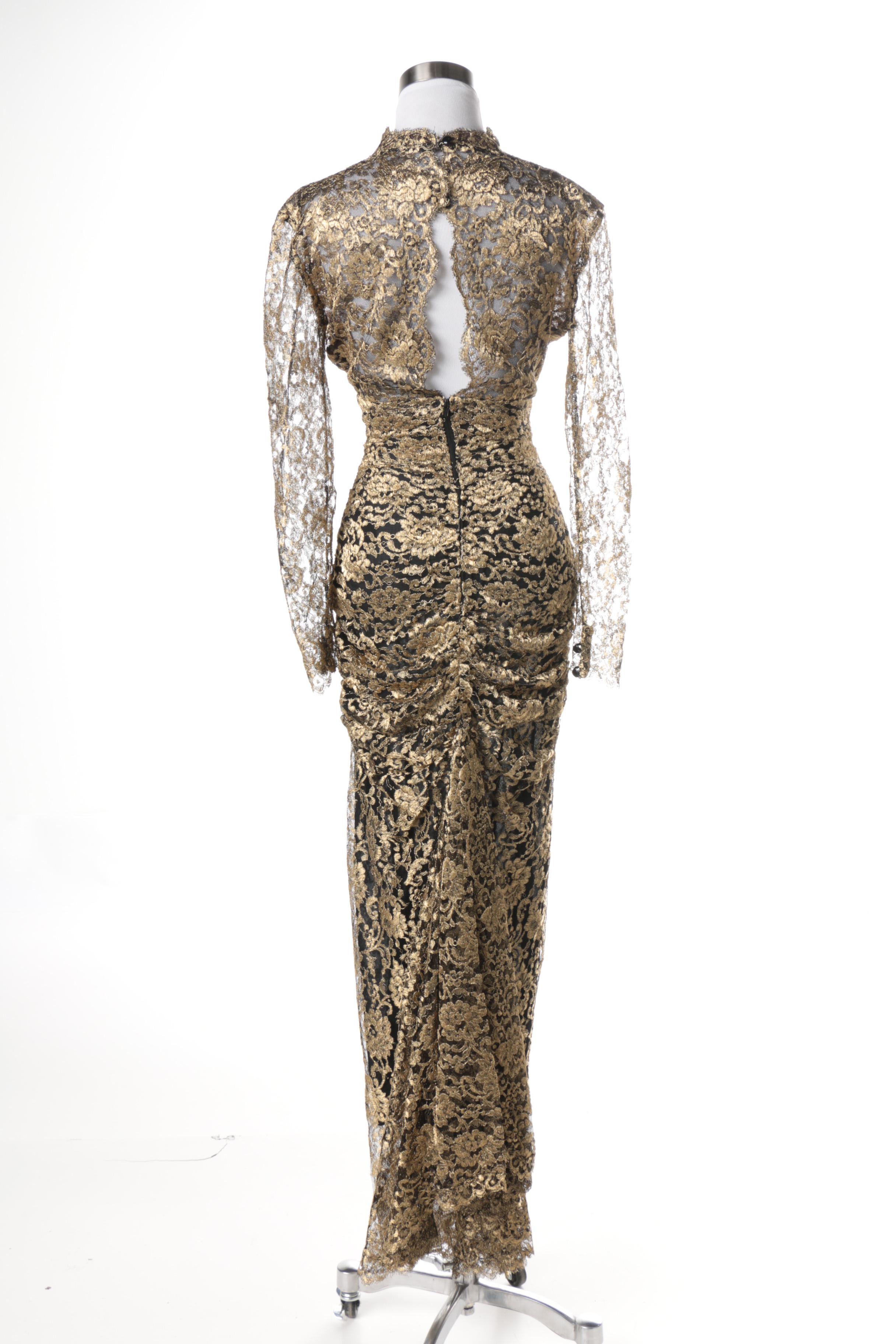 Isabelle Allard Embroidered Evening Gown