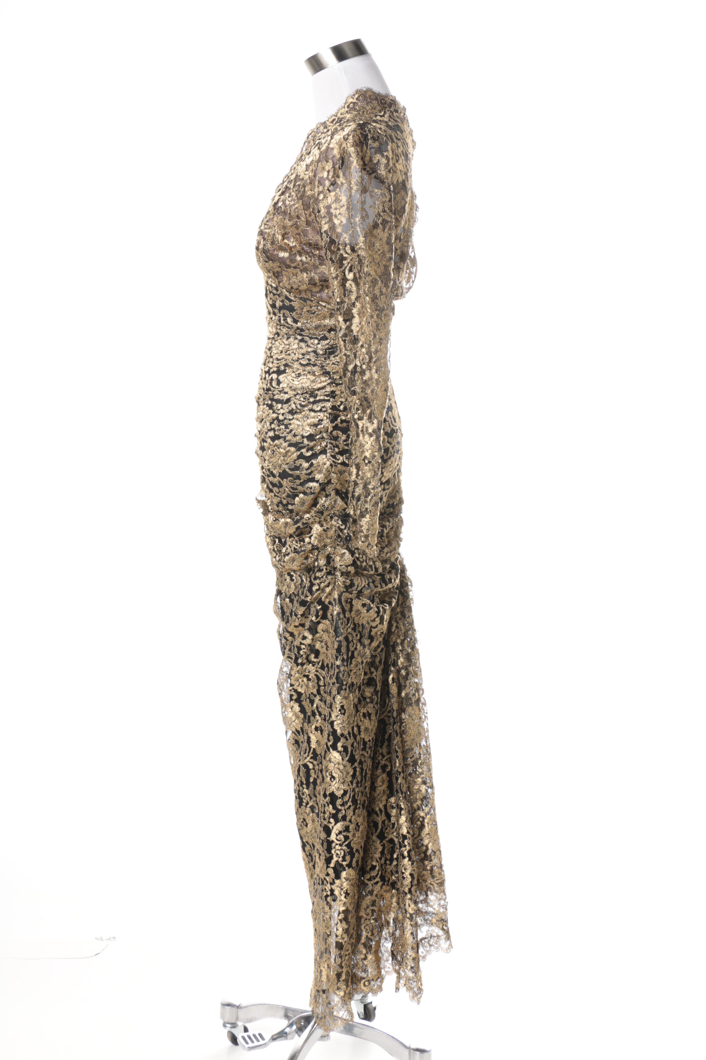 Isabelle Allard Embroidered Evening Gown