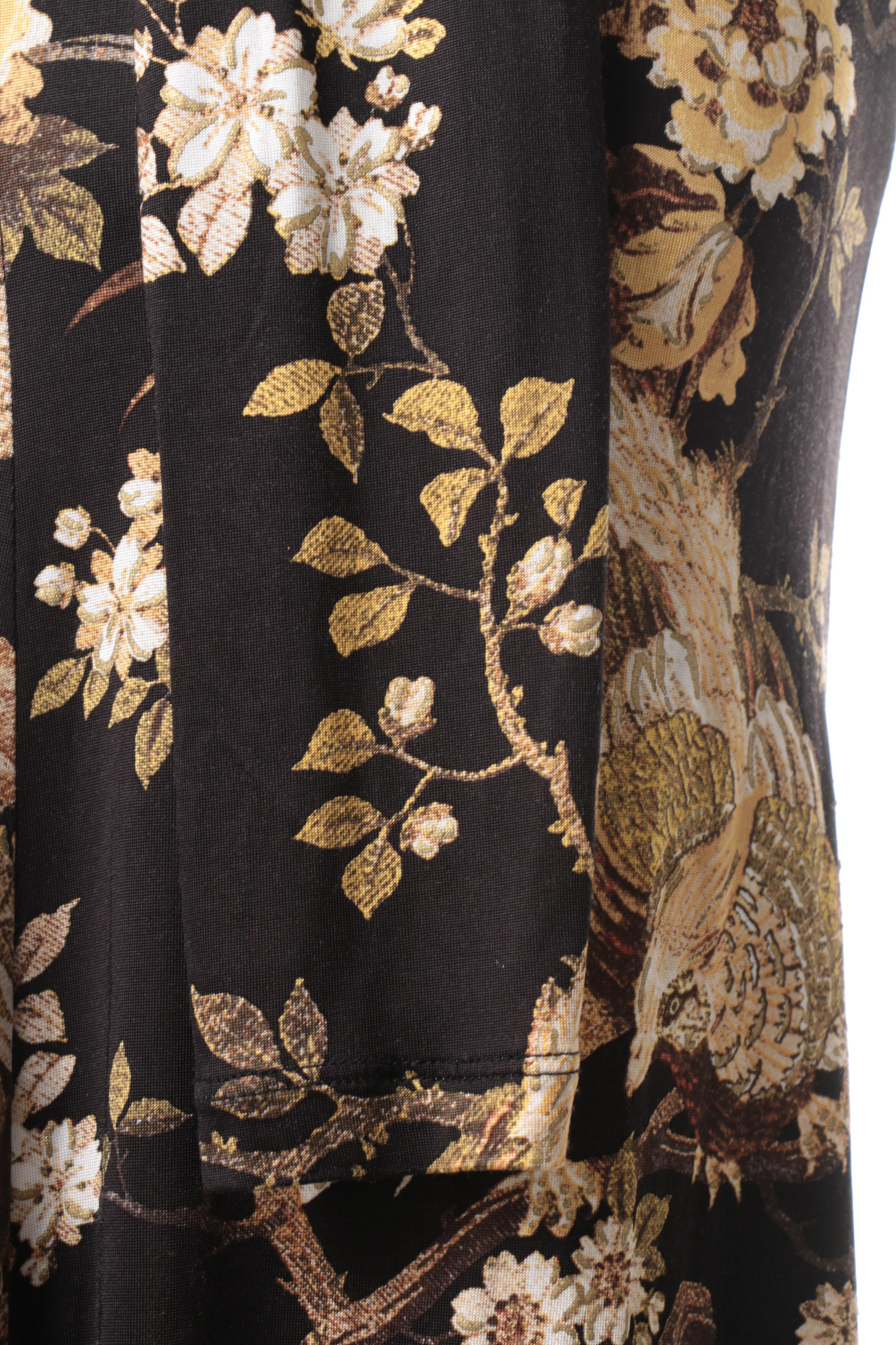 Roberto Cavalli Stretch Floral Print Dress