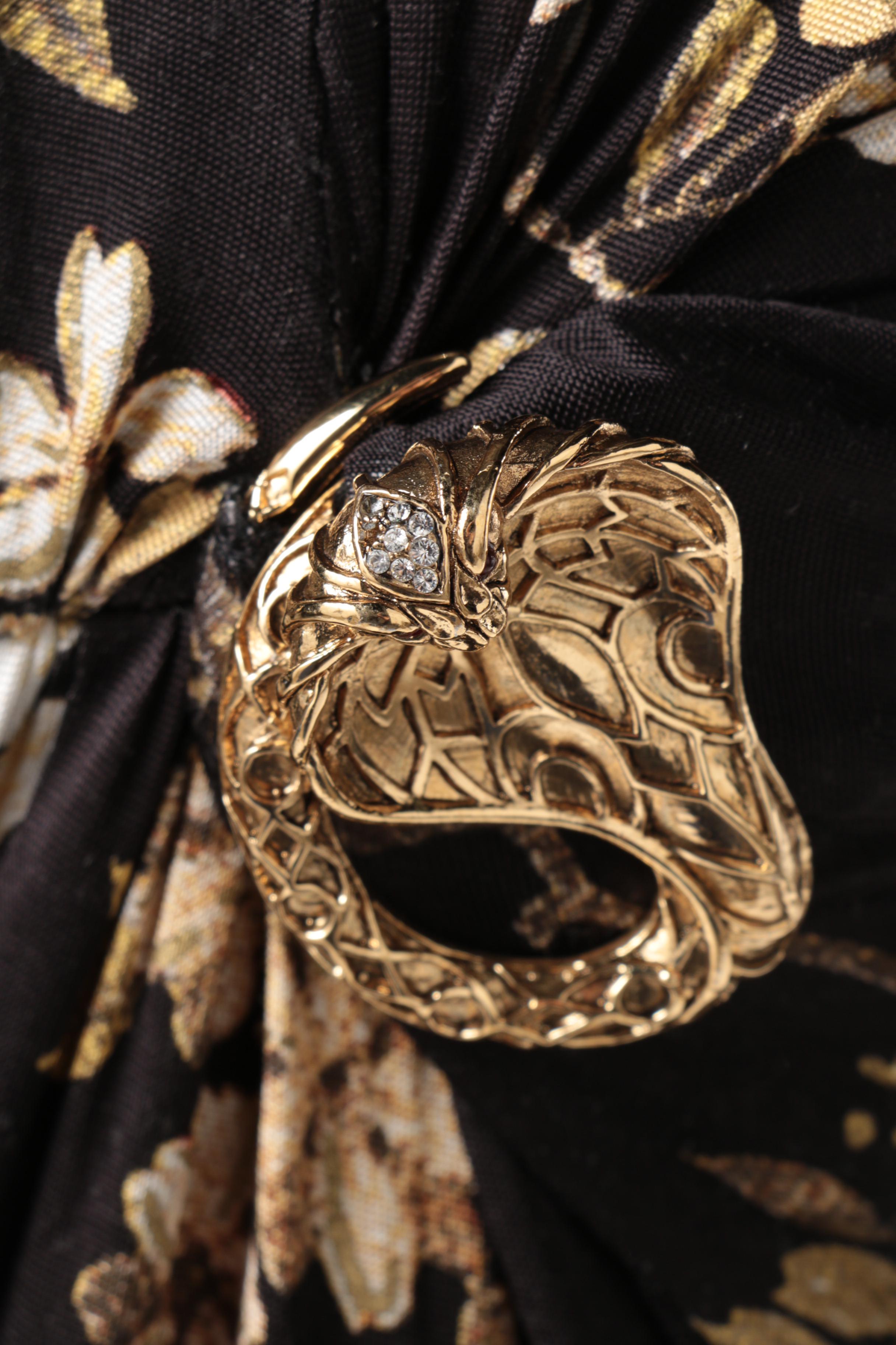 Roberto Cavalli Stretch Floral Print Dress