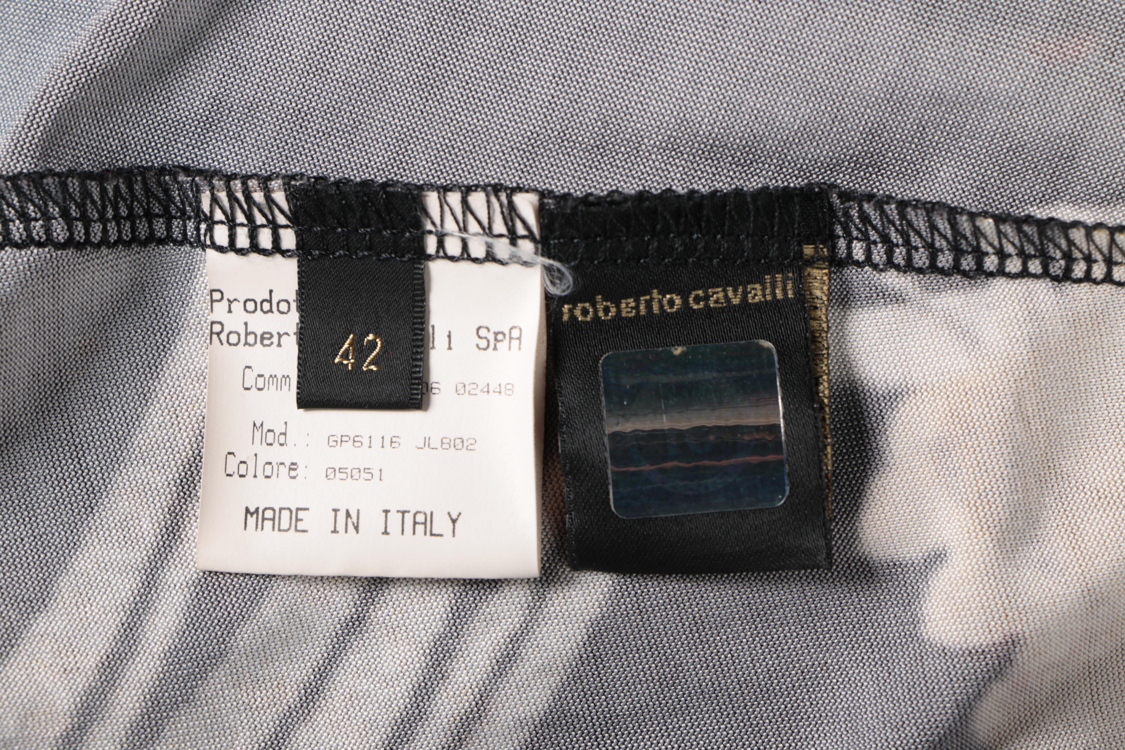 Roberto Cavalli Stretch Floral Print Dress