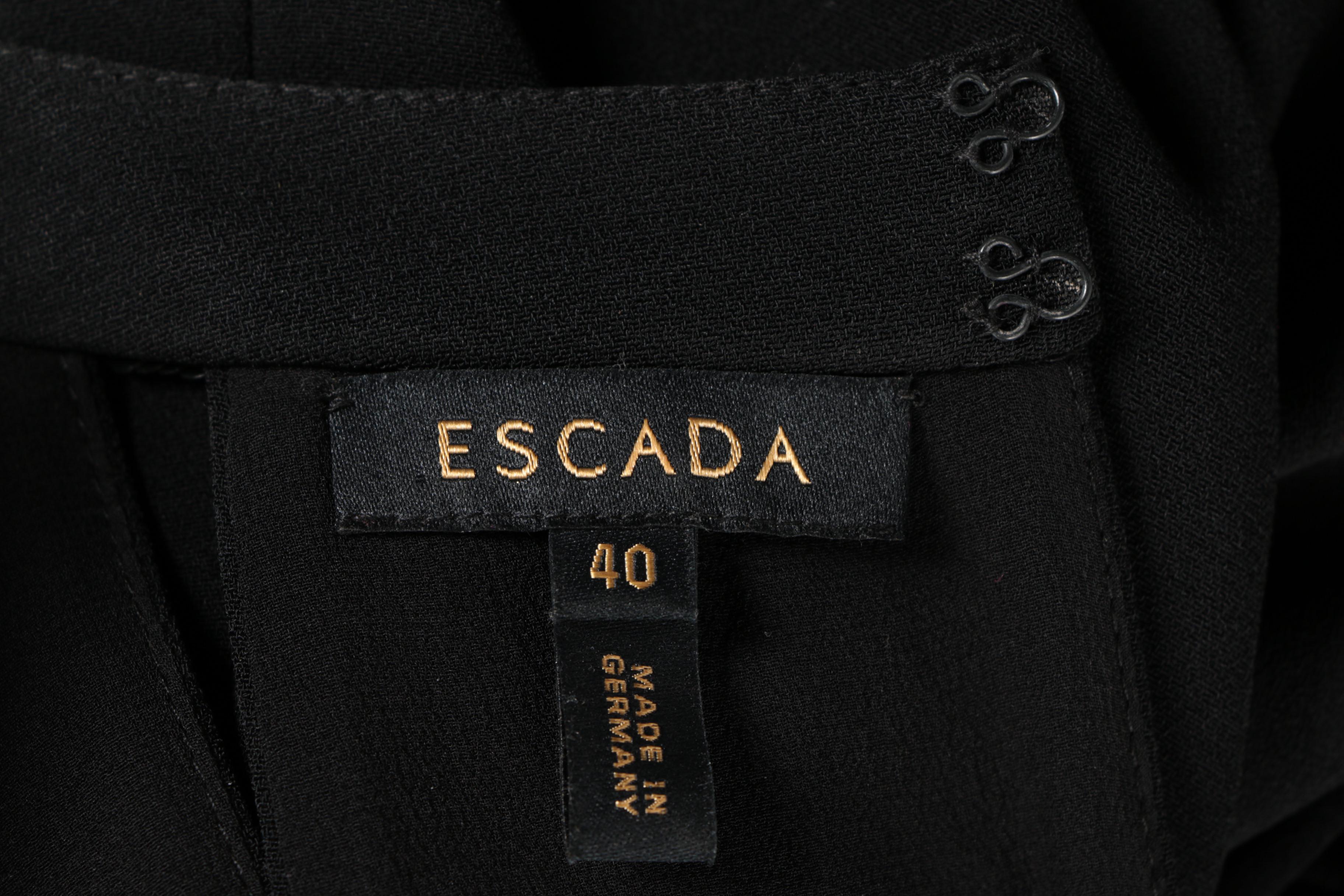 Escade Black Sequin Evening Dress