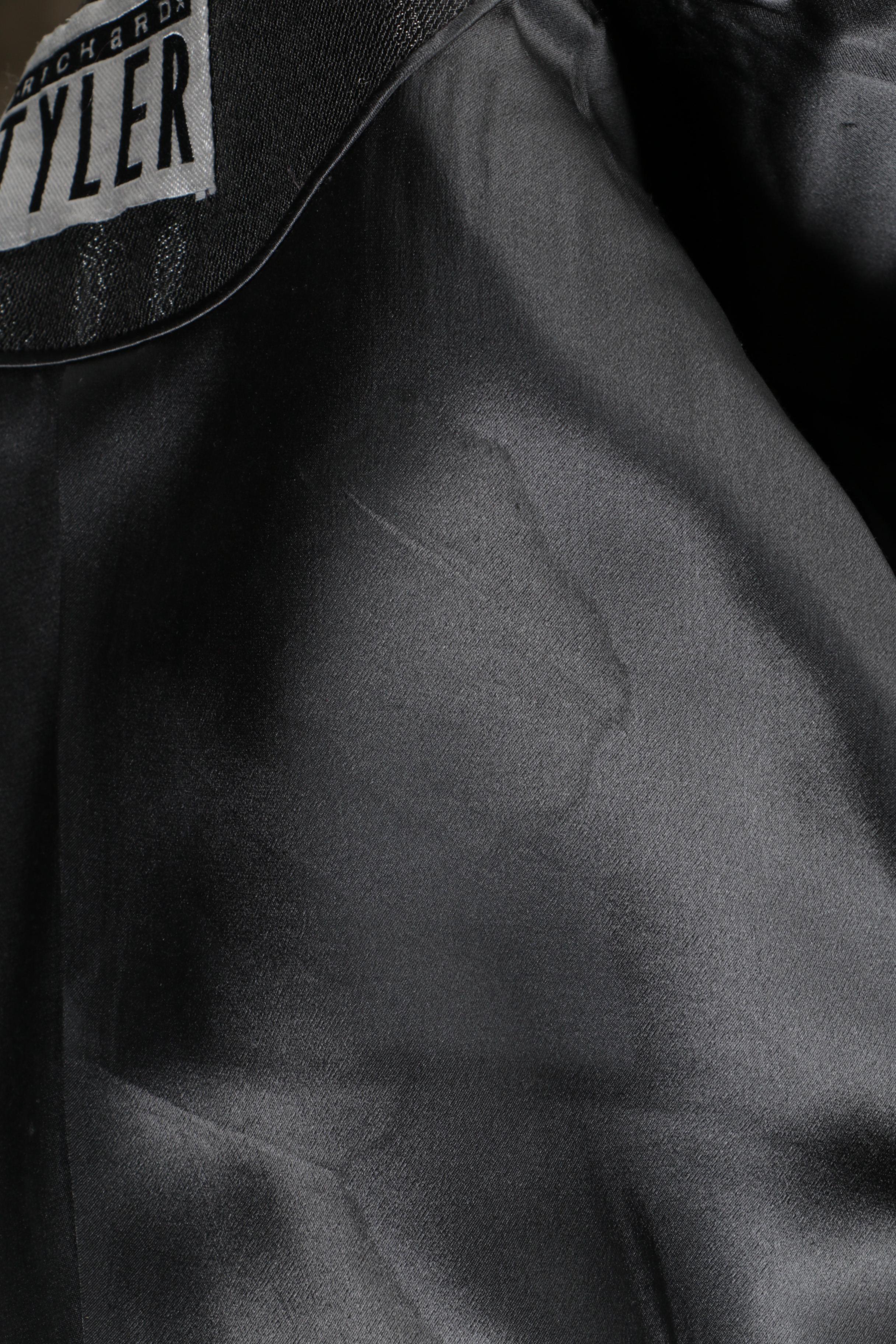 Women's Richard Tyler Grey Wool Blend Coat