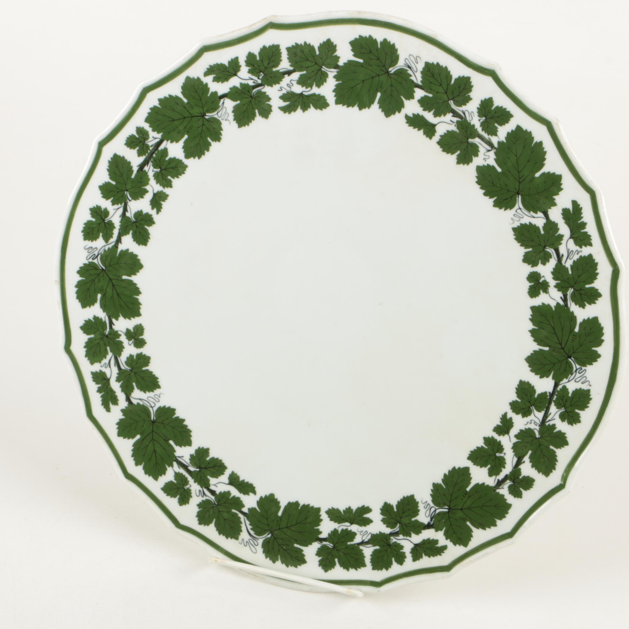 Vintage Meissen Green Ivy Porcelain Tableware