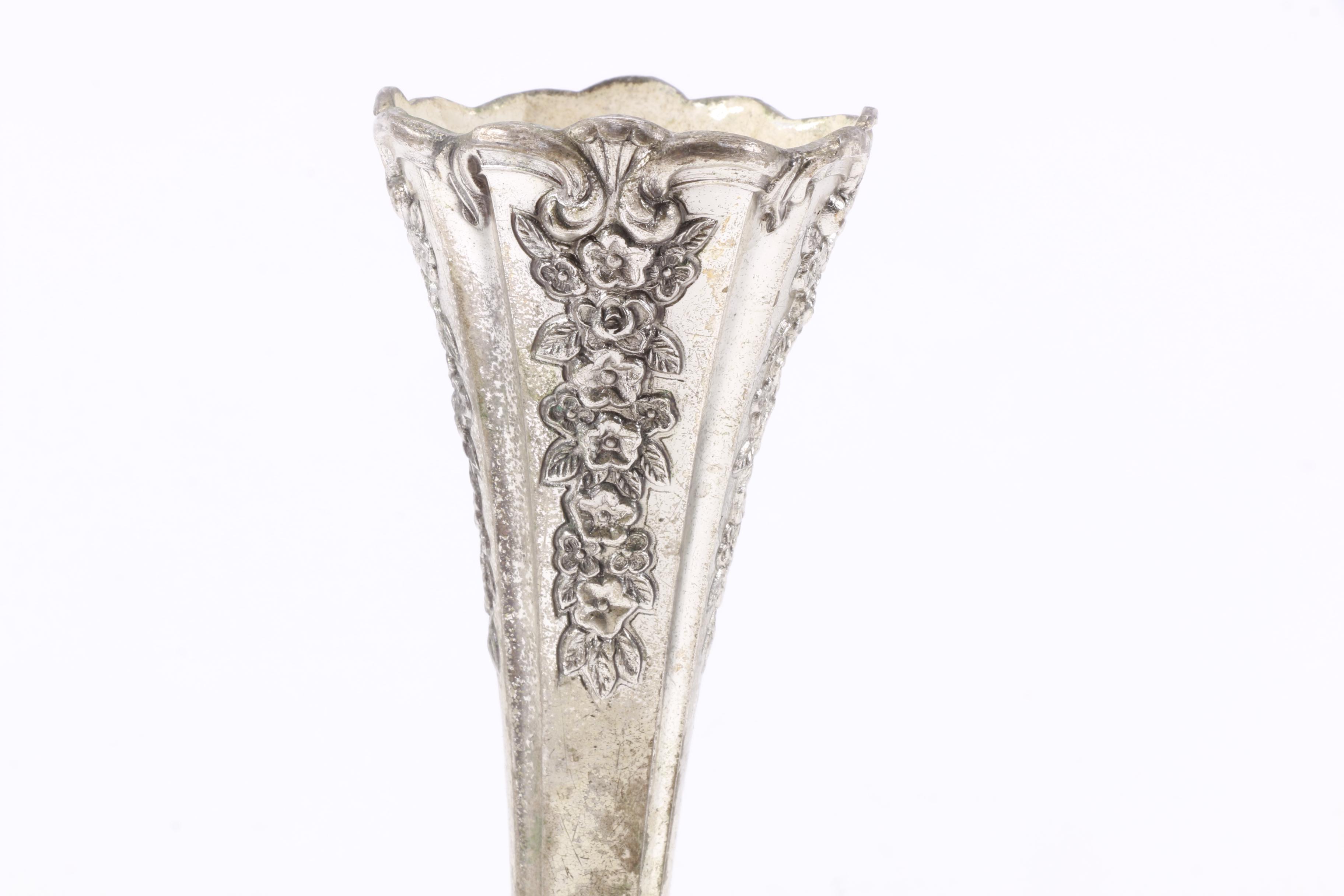 Wm Rogers Silver Plate Coffee Pot with Other American Silver Plate Servingware