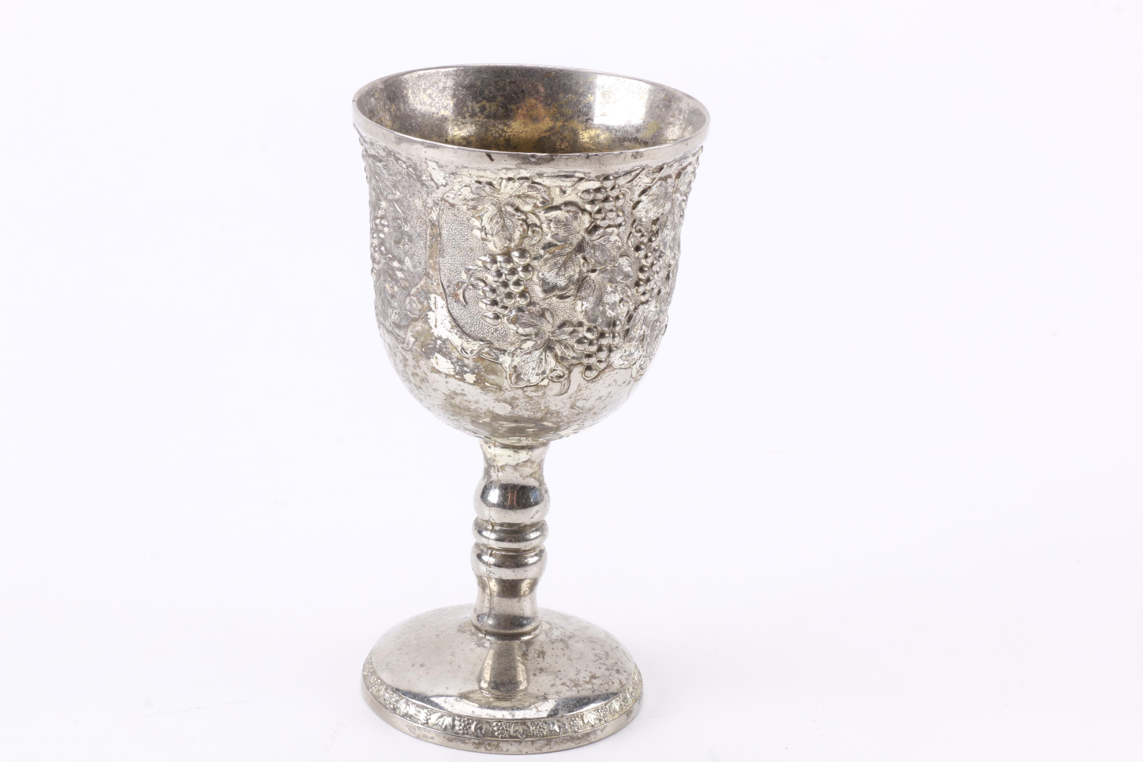 Wm Rogers Silver Plate Coffee Pot with Other American Silver Plate Servingware