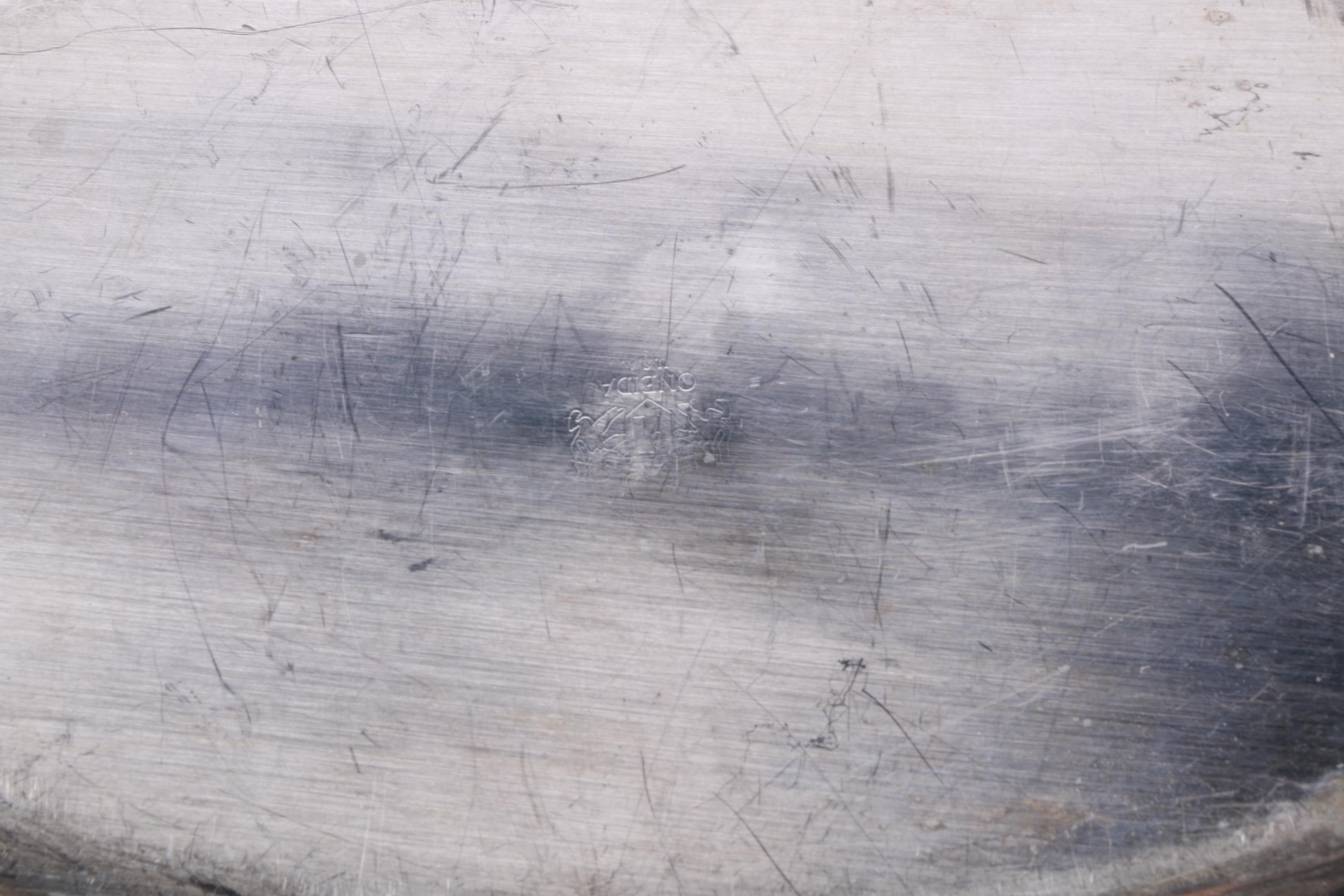 Wm Rogers Silver Plate Coffee Pot with Other American Silver Plate Servingware