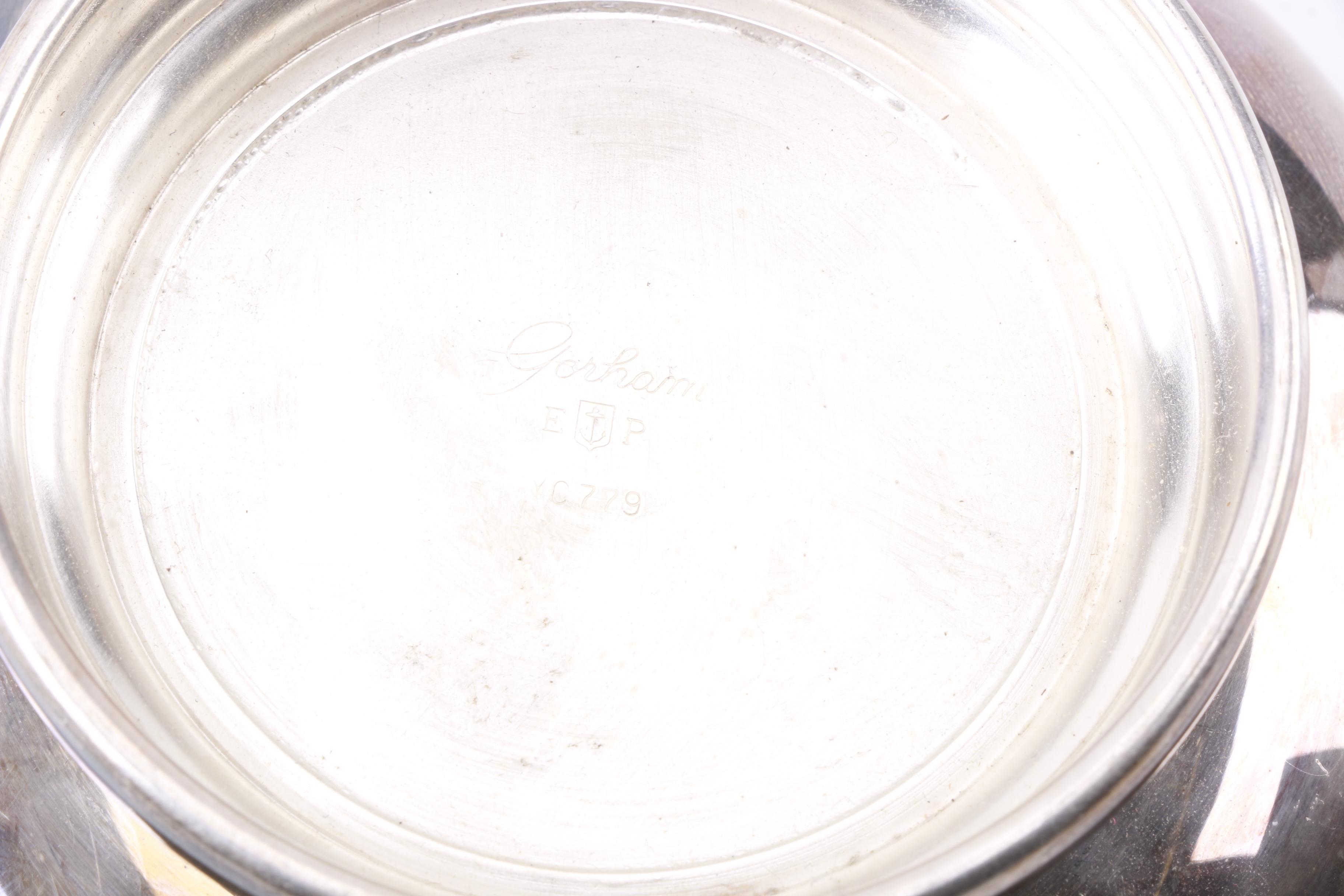 Wm Rogers Silver Plate Coffee Pot with Other American Silver Plate Servingware