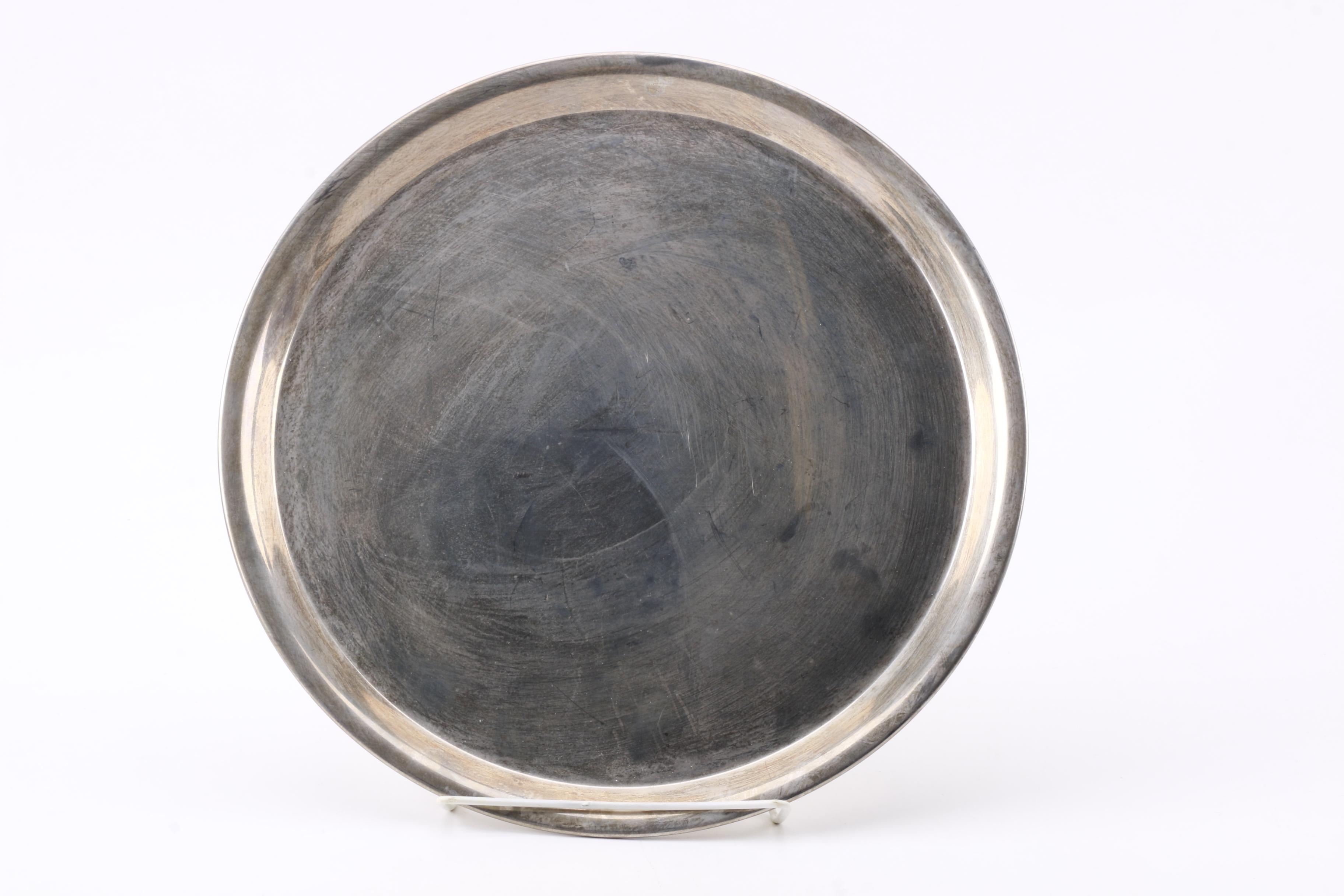 Wm Rogers Silver Plate Coffee Pot with Other American Silver Plate Servingware