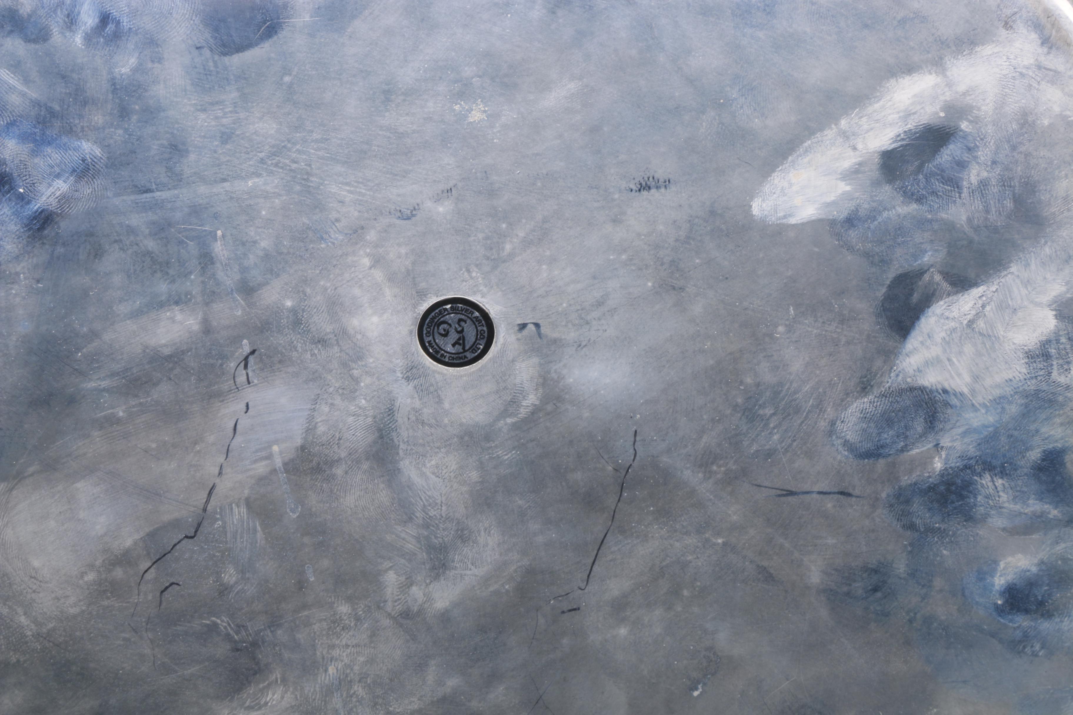 Wm Rogers Silver Plate Coffee Pot with Other American Silver Plate Servingware