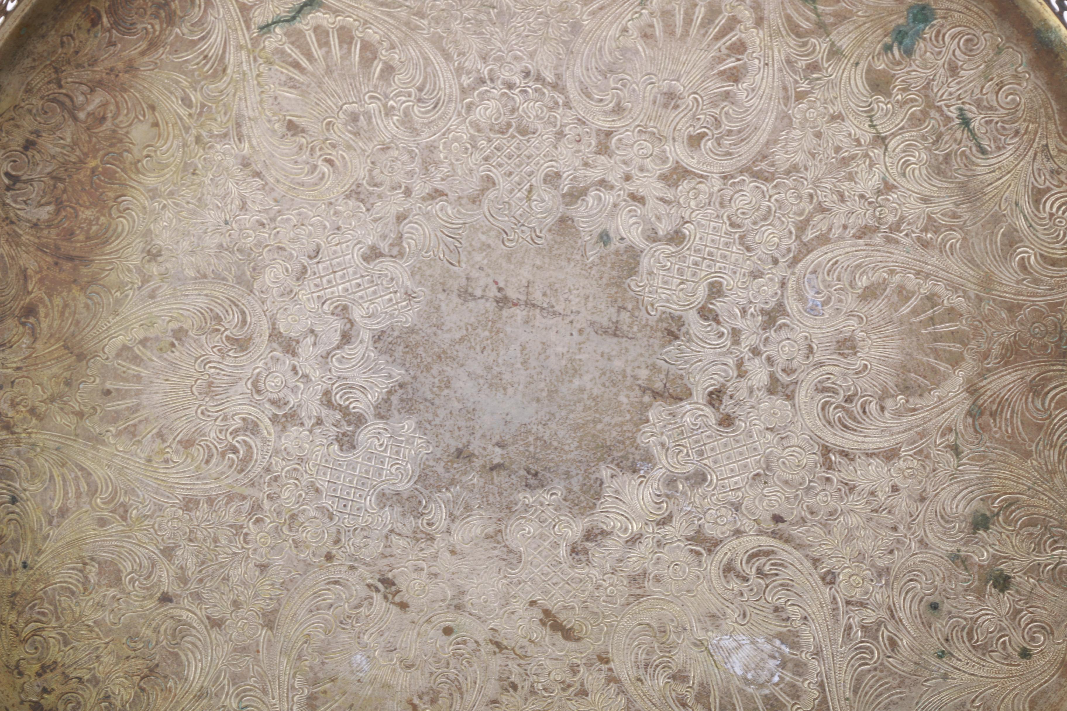 Wm Rogers Silver Plate Coffee Pot with Other American Silver Plate Servingware