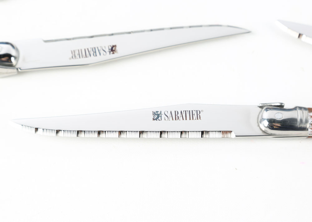 Sabatier "Laguiole" Stainless Steel and Rosewood Flatware