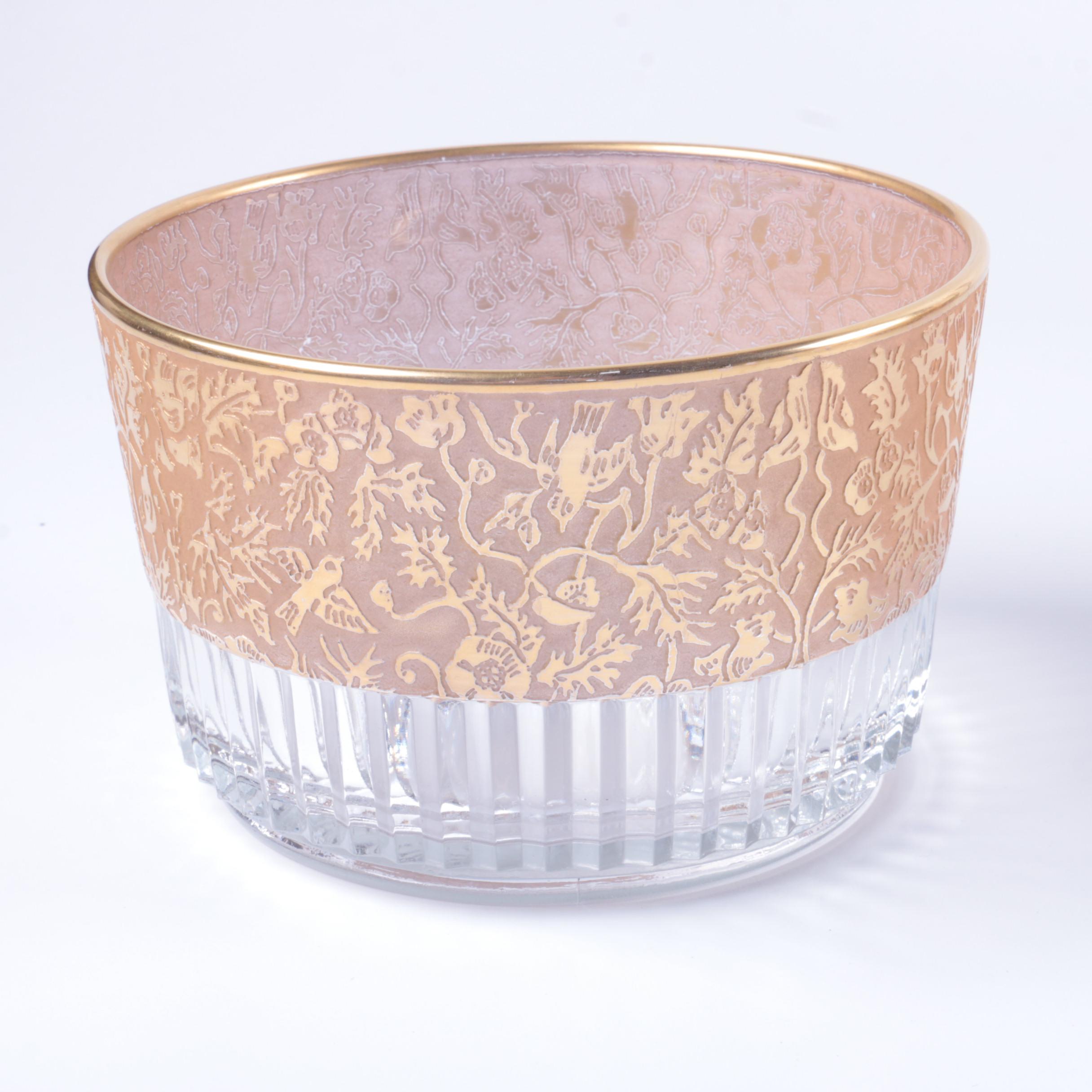 Vintage Tiffin-Franciscan Gold Encrusted Glassware