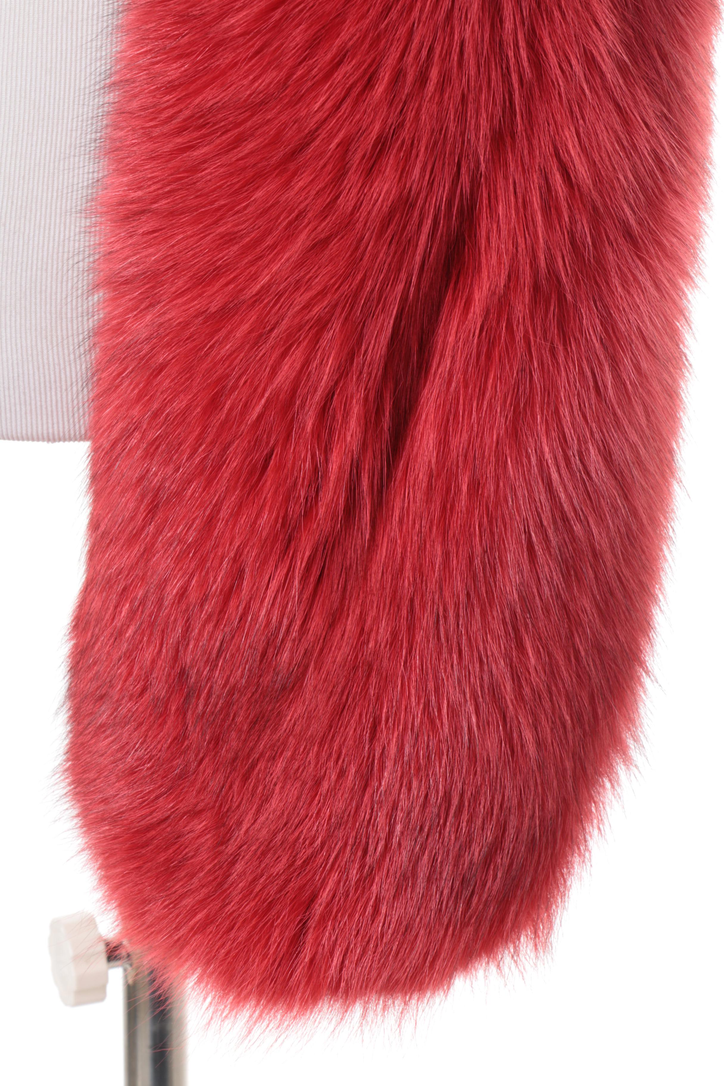 Rene Lezard Red Fox Fur Stole