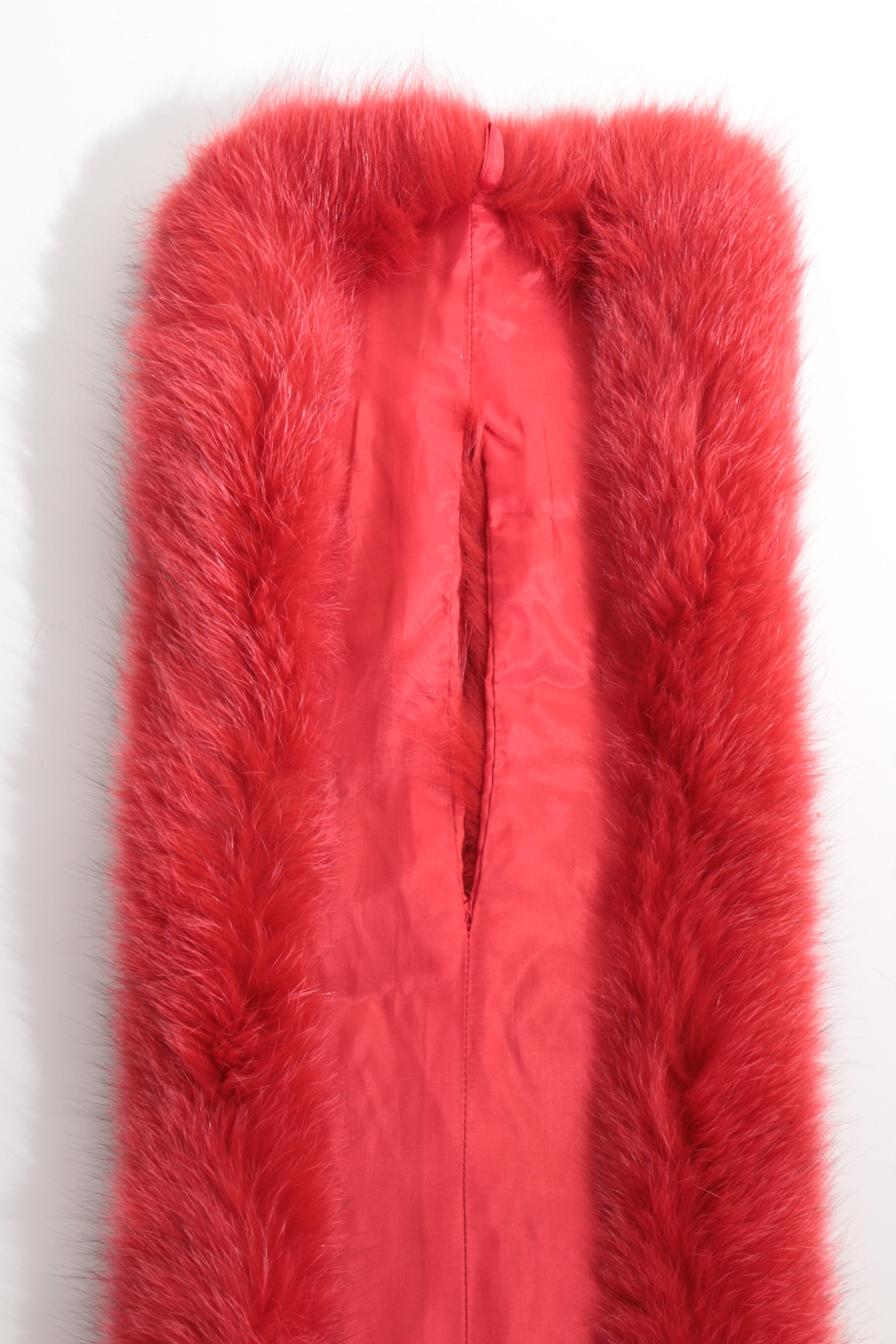Rene Lezard Red Fox Fur Stole