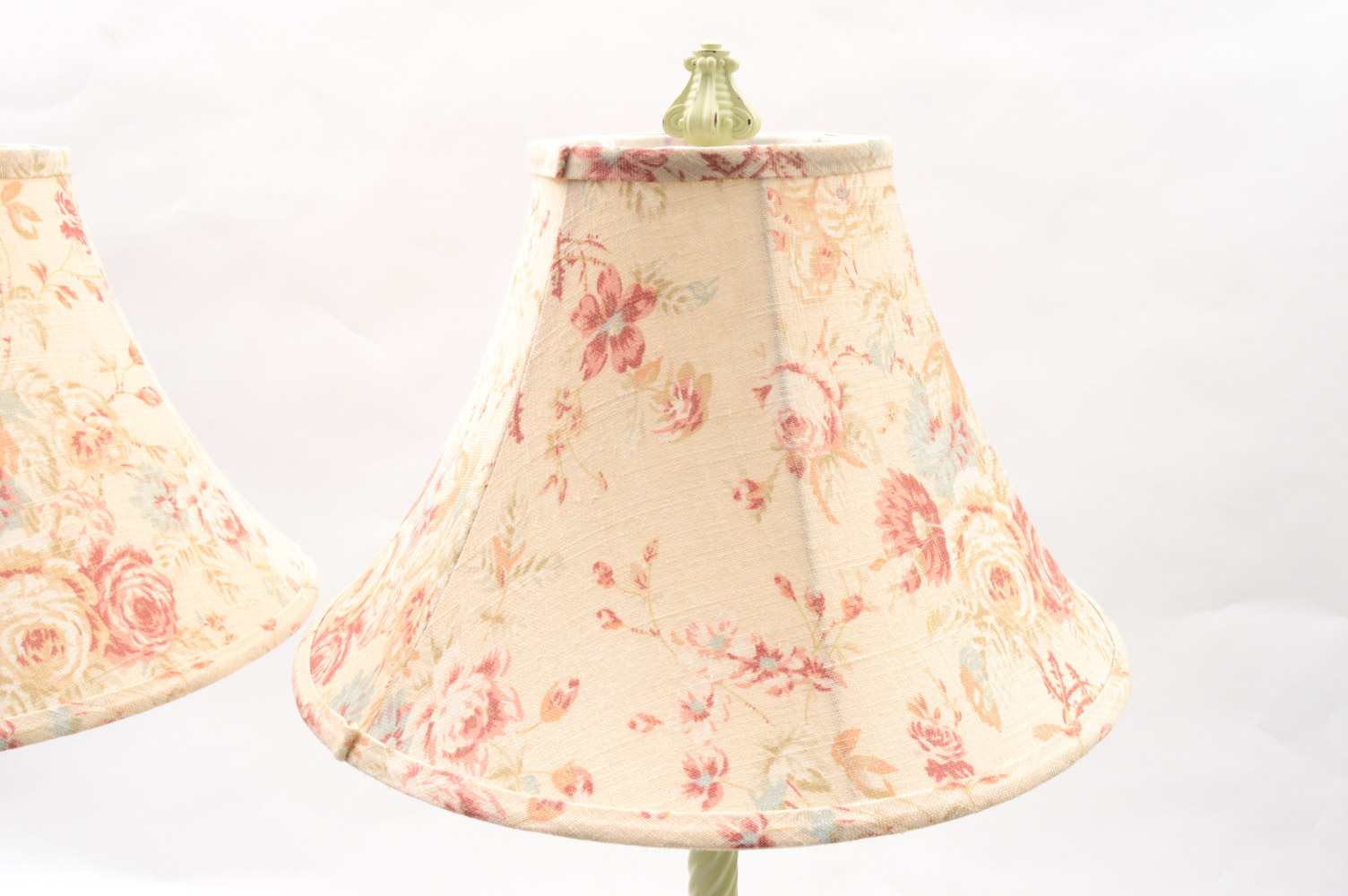 Contemporary French Provincial Style Floral Lamps