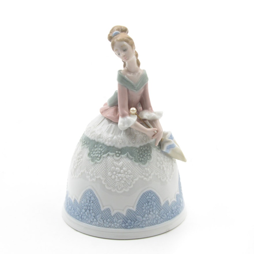 Lladró "Sounds of Summer" Porcelain Bell Figurine