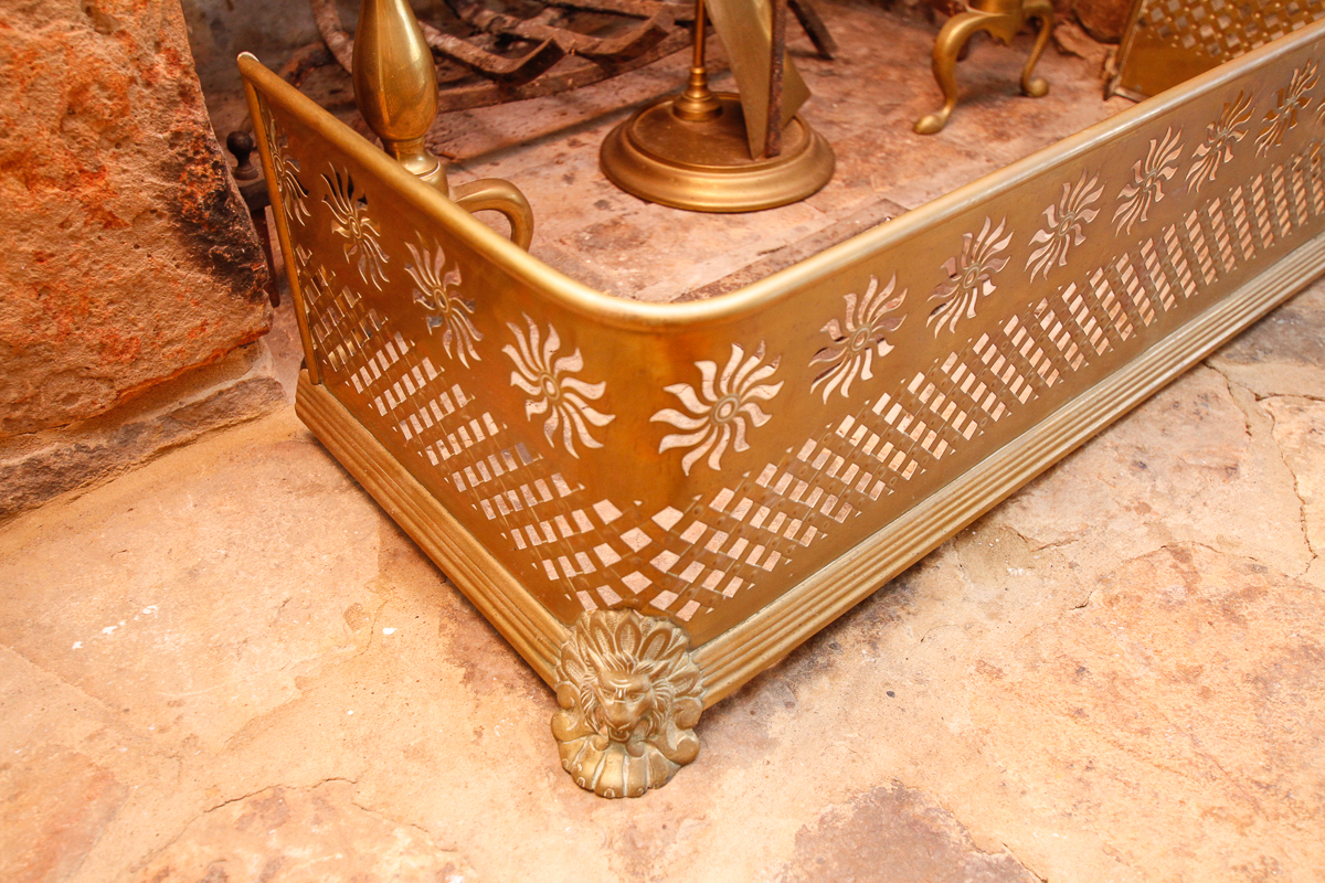 Vintage Brass Fireplace Accessories
