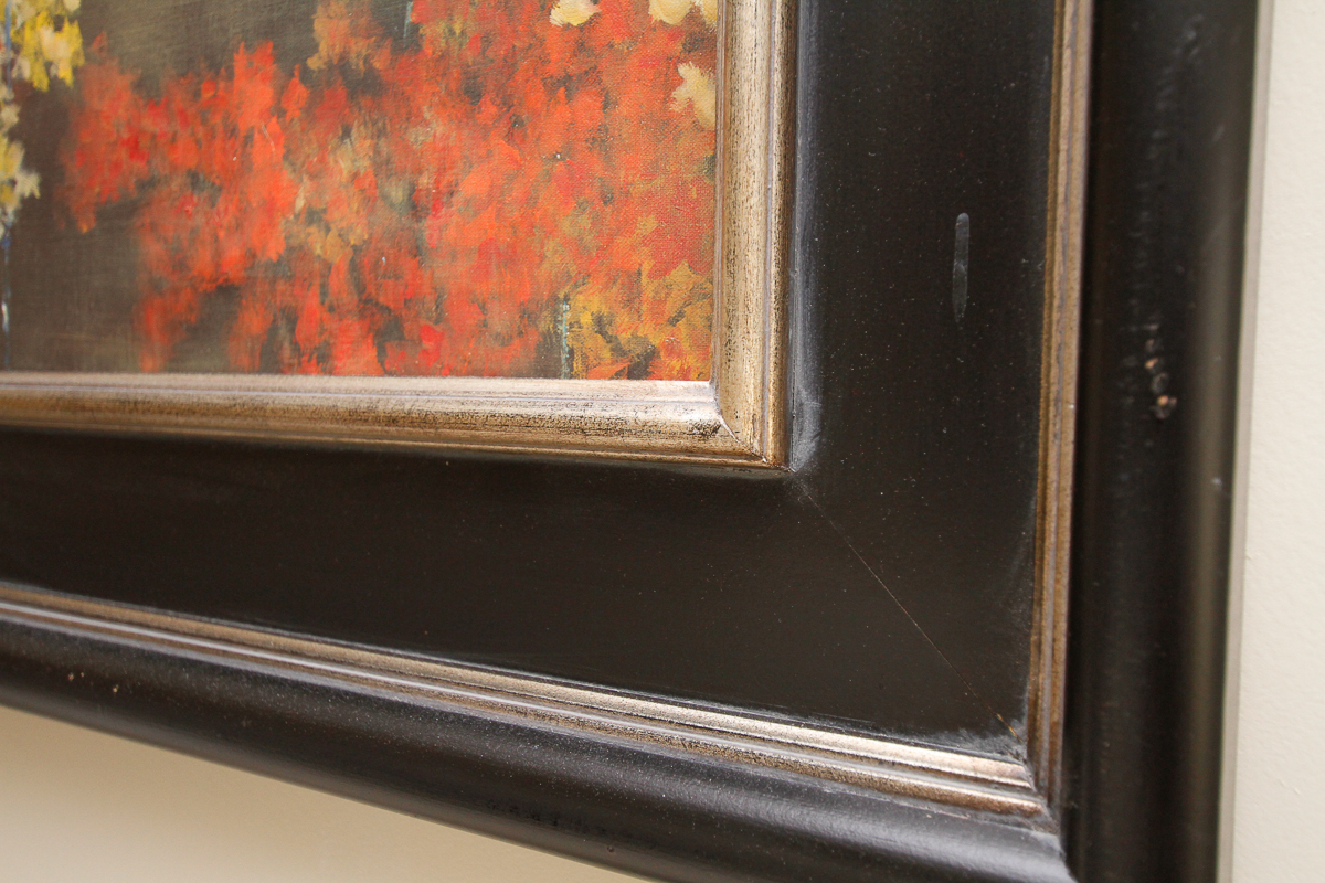 Framed Oil Painting on Canvas of Autumn Landscape