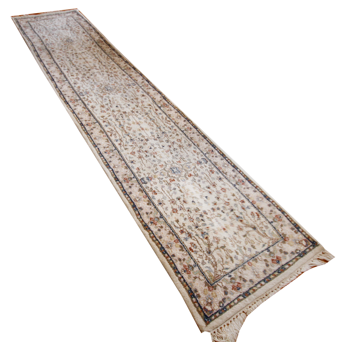 Hand-Knotted Indo-Persian Style Carpet Runner