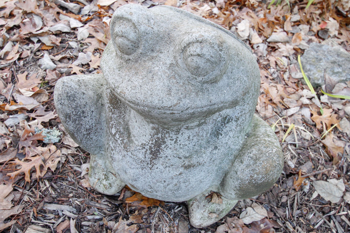 Garden Cement Frog Planter