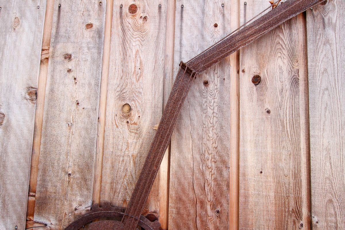 Metal Banjo Sculpture