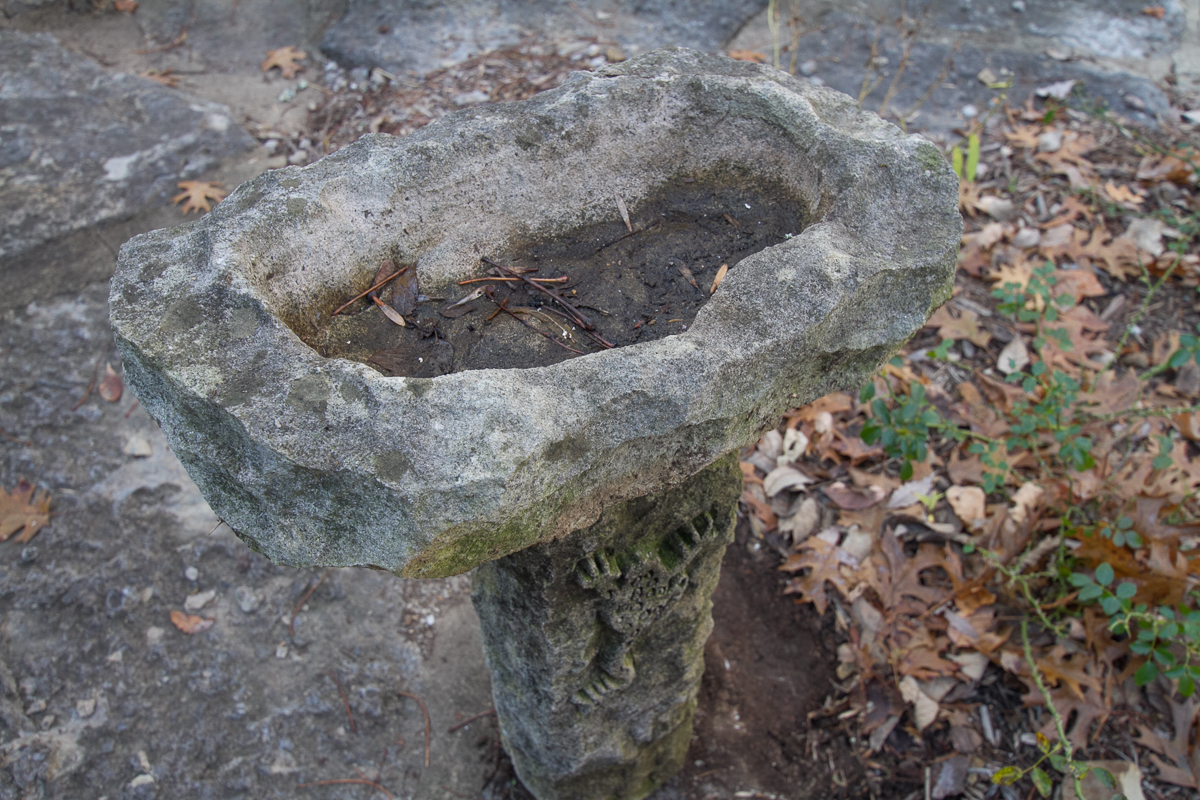 Cement Birdbath