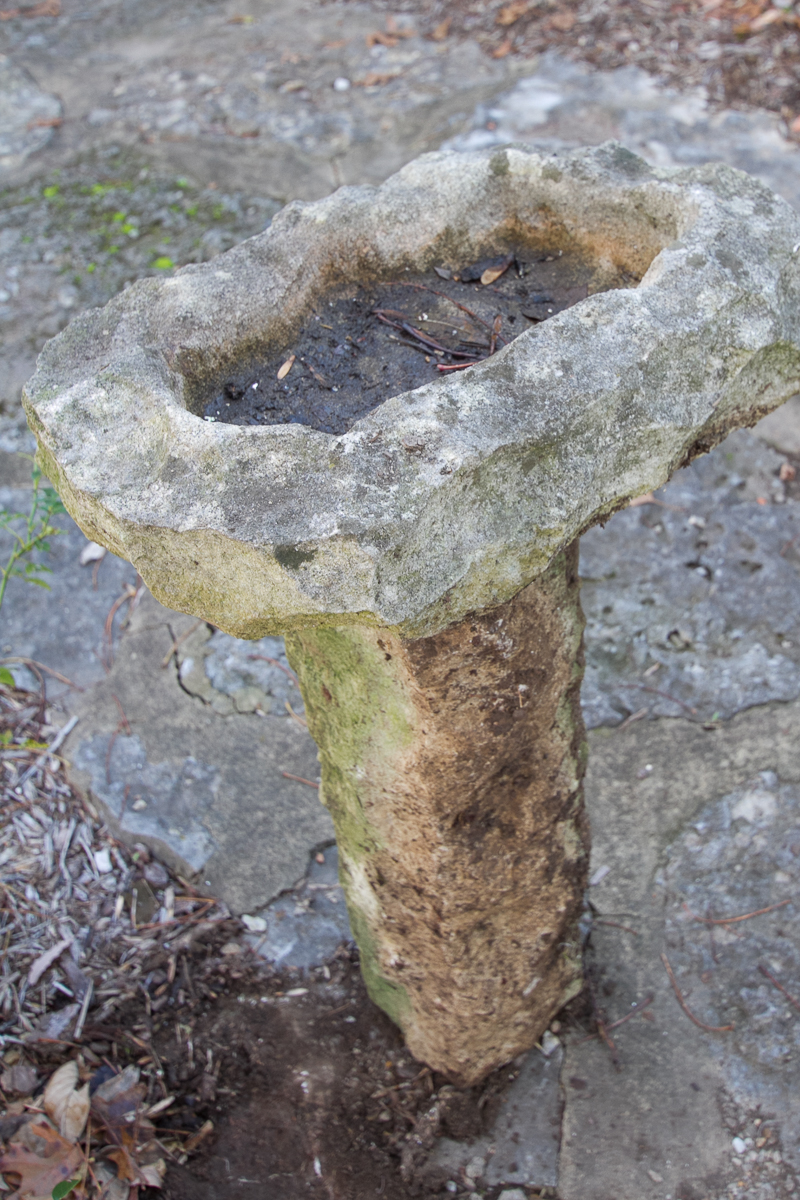 Cement Birdbath