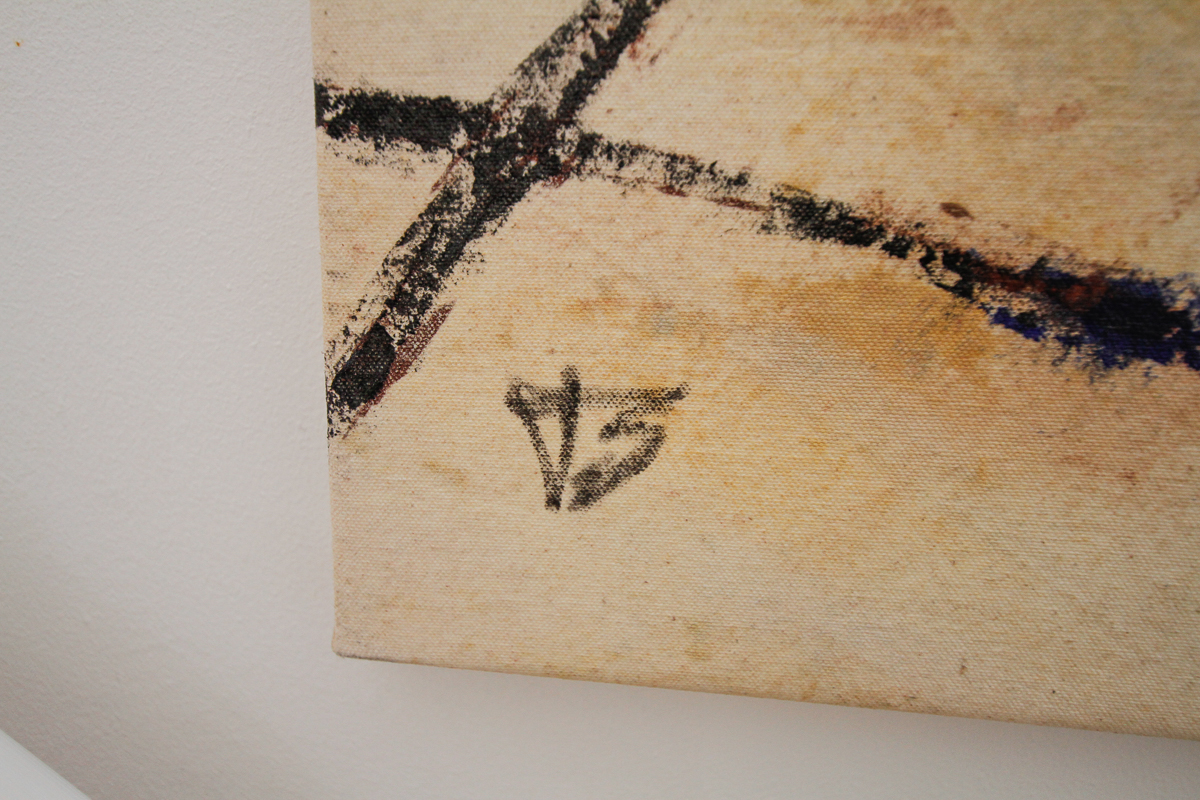 Jacqueline Saporiti Contemporary Oil Painting on Canvas "Red"