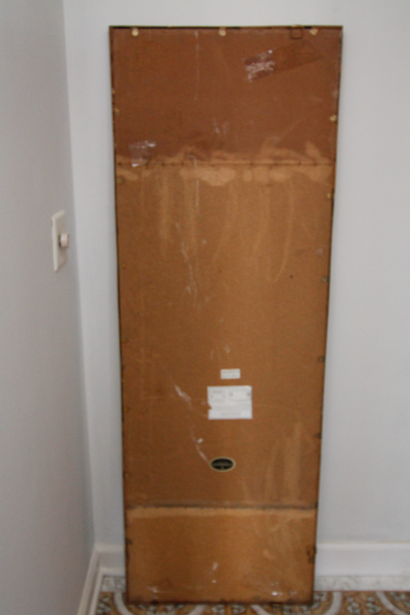 Vintage Wood Framed Wall Mirror