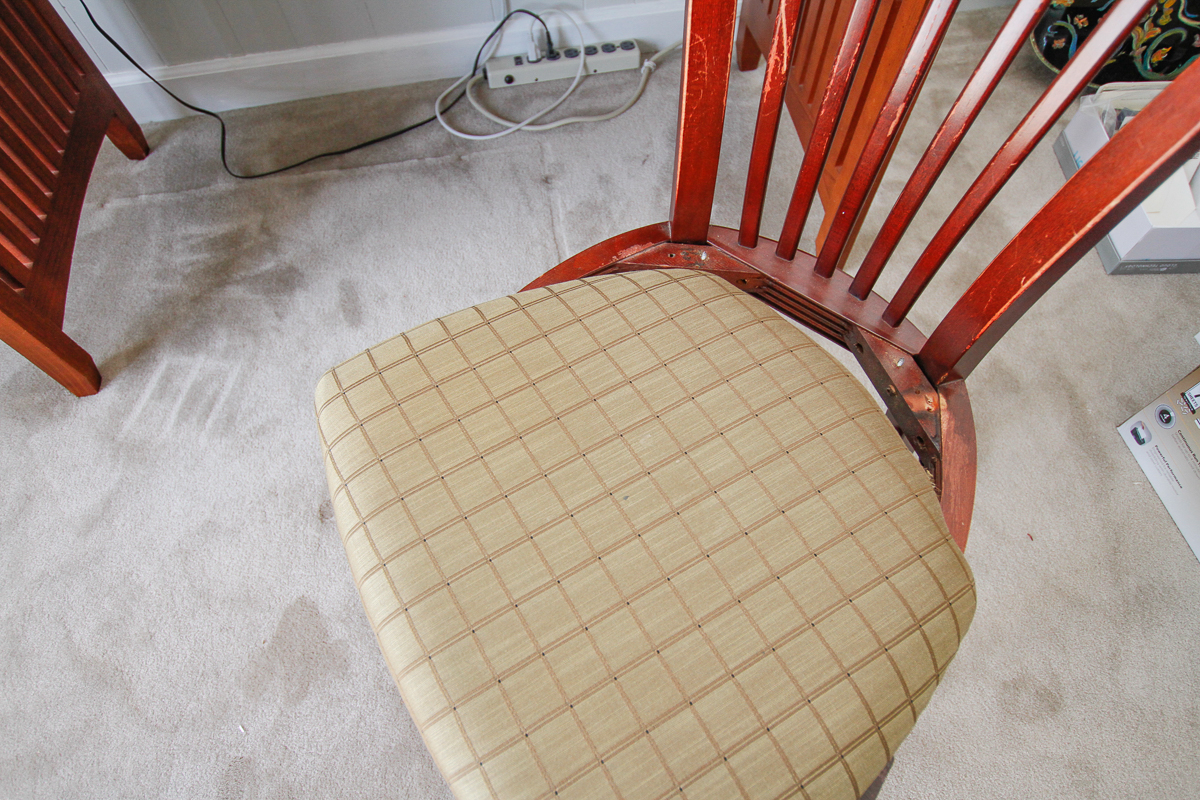 Arts and Crafts Style Cherry Stained Computer Desk With Chair