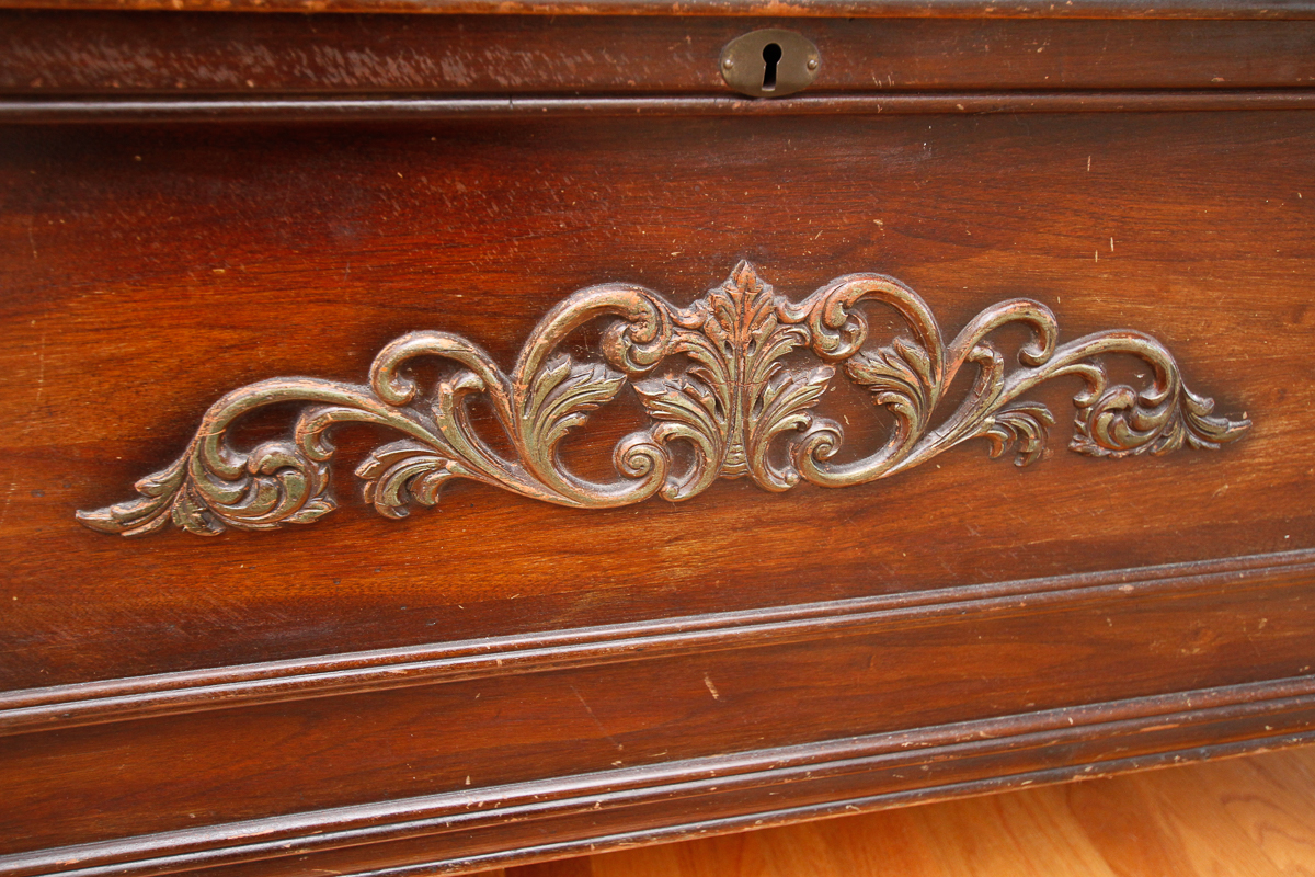 Walnut Veneered Cedar-Lined Blanket Chest