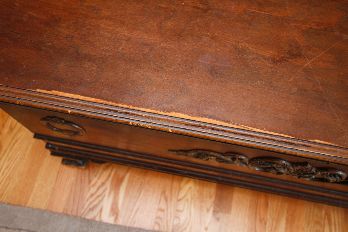 Walnut Veneered Cedar-Lined Blanket Chest