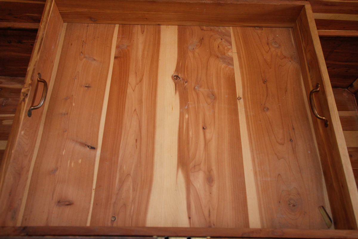 Walnut Veneered Cedar-Lined Blanket Chest